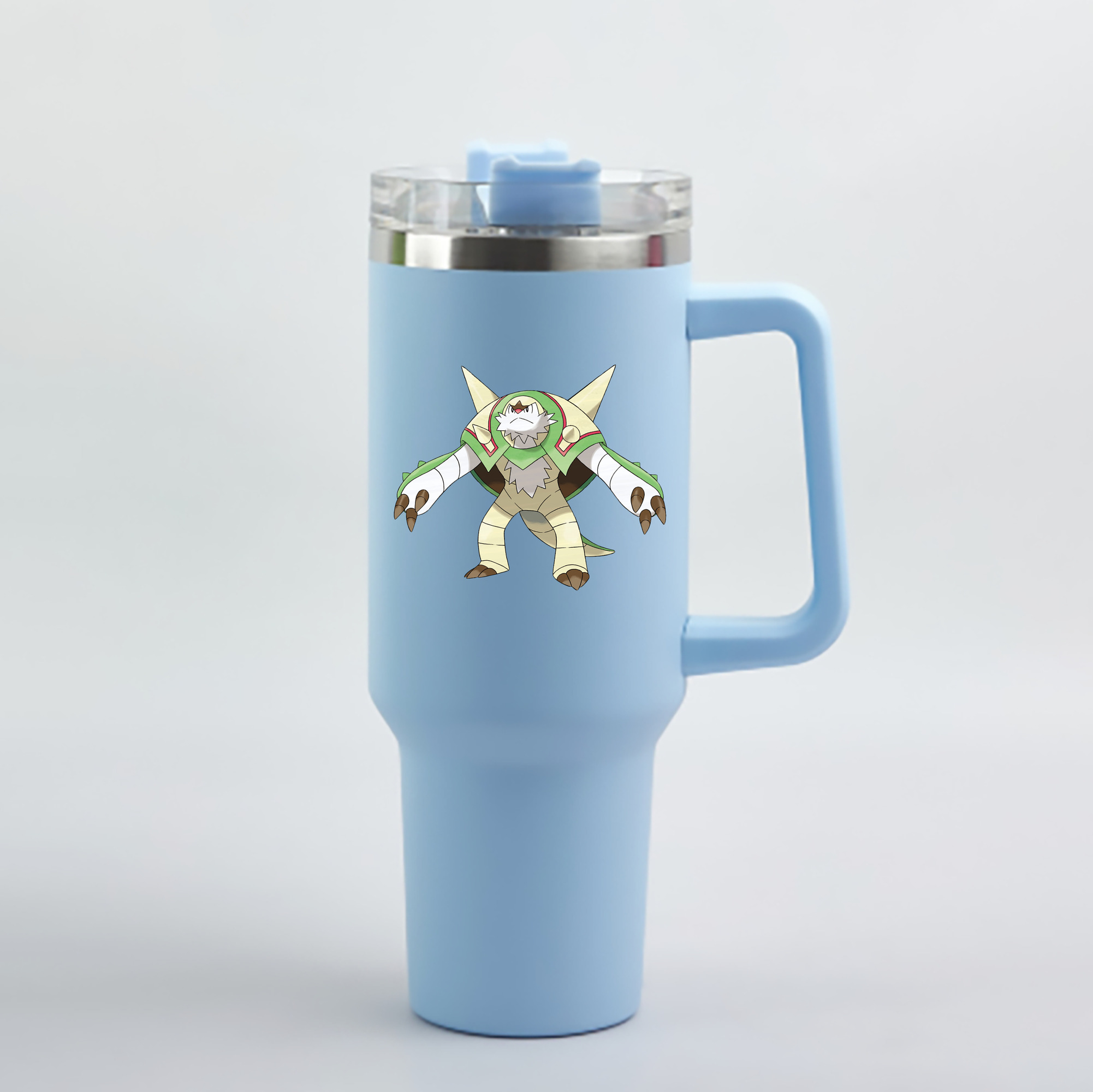 （画像用） ポケットモンスター Pokémon 1200mL車用タンブラー - クリスタルステッカー（プラスチックストロー付き）