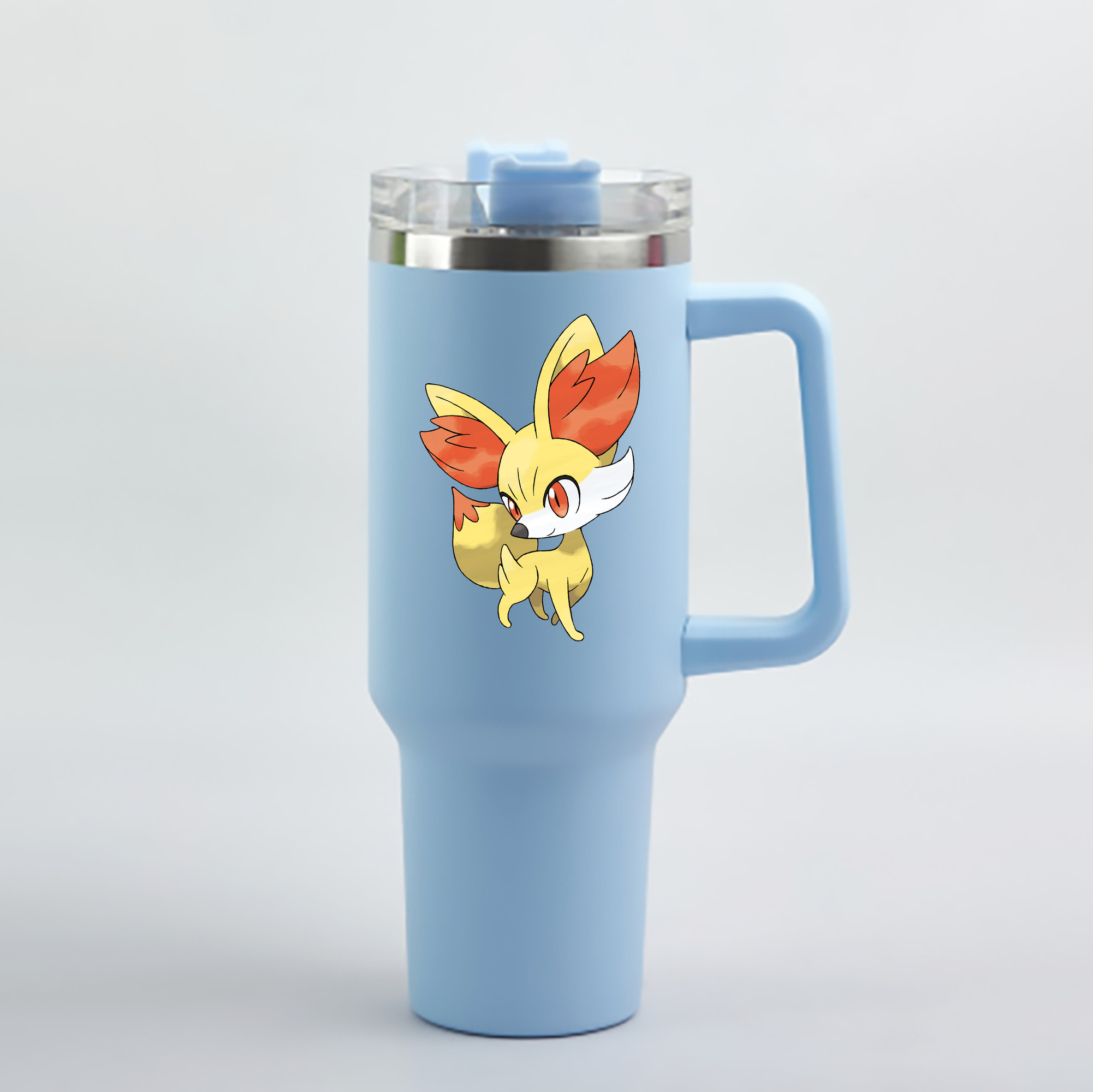 （画像用） ポケットモンスター Pokémon 1200mL車用タンブラー - クリスタルステッカー（プラスチックストロー付き）