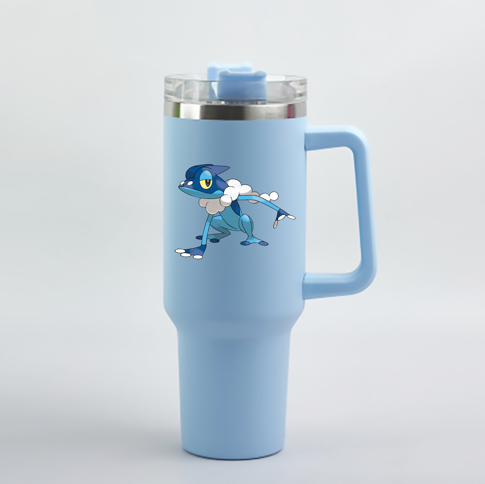 （画像用） ポケットモンスター Pokémon 1200mL車用タンブラー - クリスタルステッカー（プラスチックストロー付き）