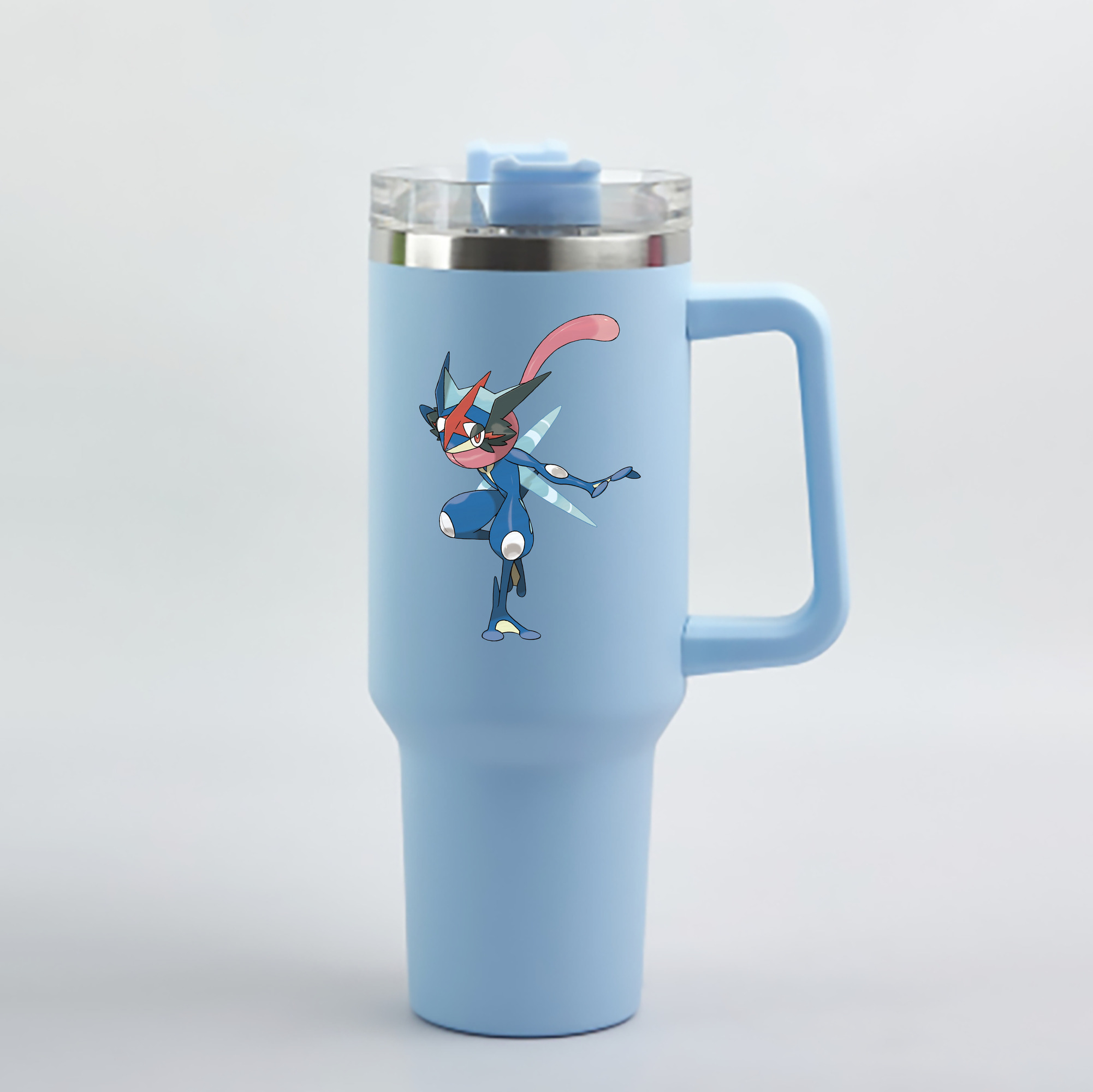 （画像用） ポケットモンスター Pokémon 1200mL車用タンブラー - クリスタルステッカー（プラスチックストロー付き）