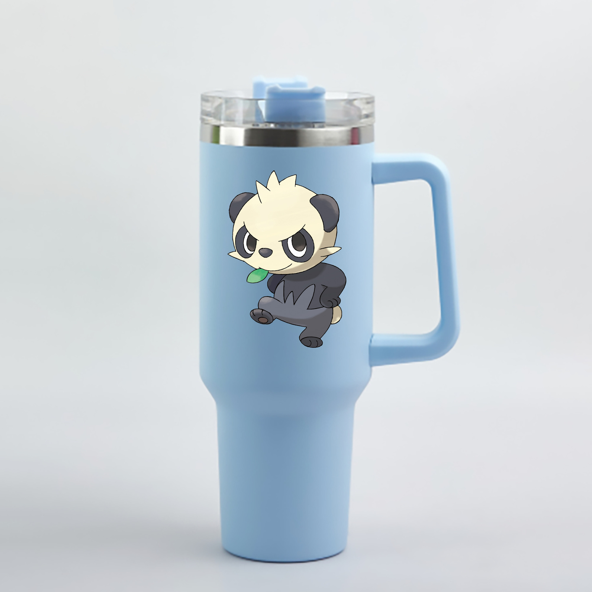 （画像用） ポケットモンスター Pokémon 1200mL車用タンブラー - クリスタルステッカー（プラスチックストロー付き）