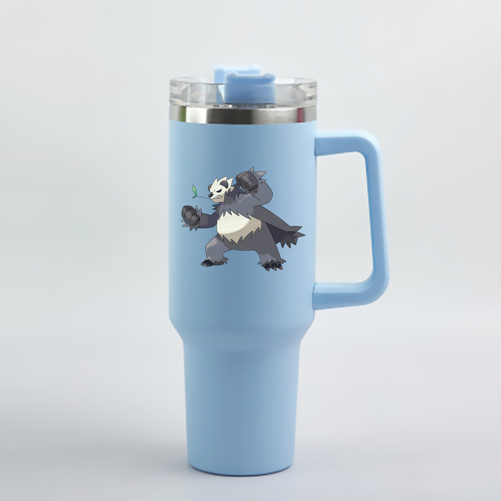 （画像用） ポケットモンスター Pokémon 1200mL車用タンブラー - クリスタルステッカー（プラスチックストロー付き）