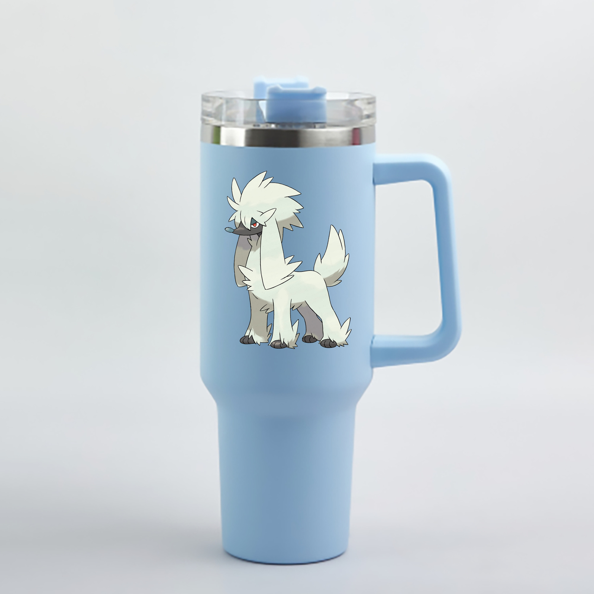 （画像用） ポケットモンスター Pokémon 1200mL車用タンブラー - クリスタルステッカー（プラスチックストロー付き）