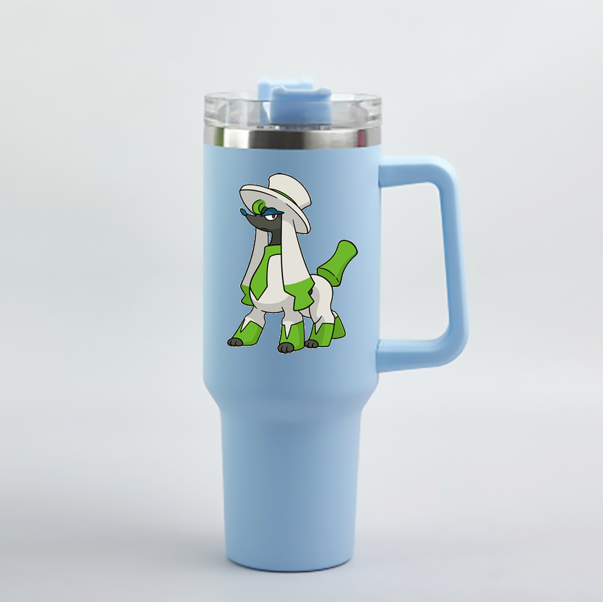 （画像用） ポケットモンスター Pokémon 1200mL車用タンブラー - クリスタルステッカー（プラスチックストロー付き）