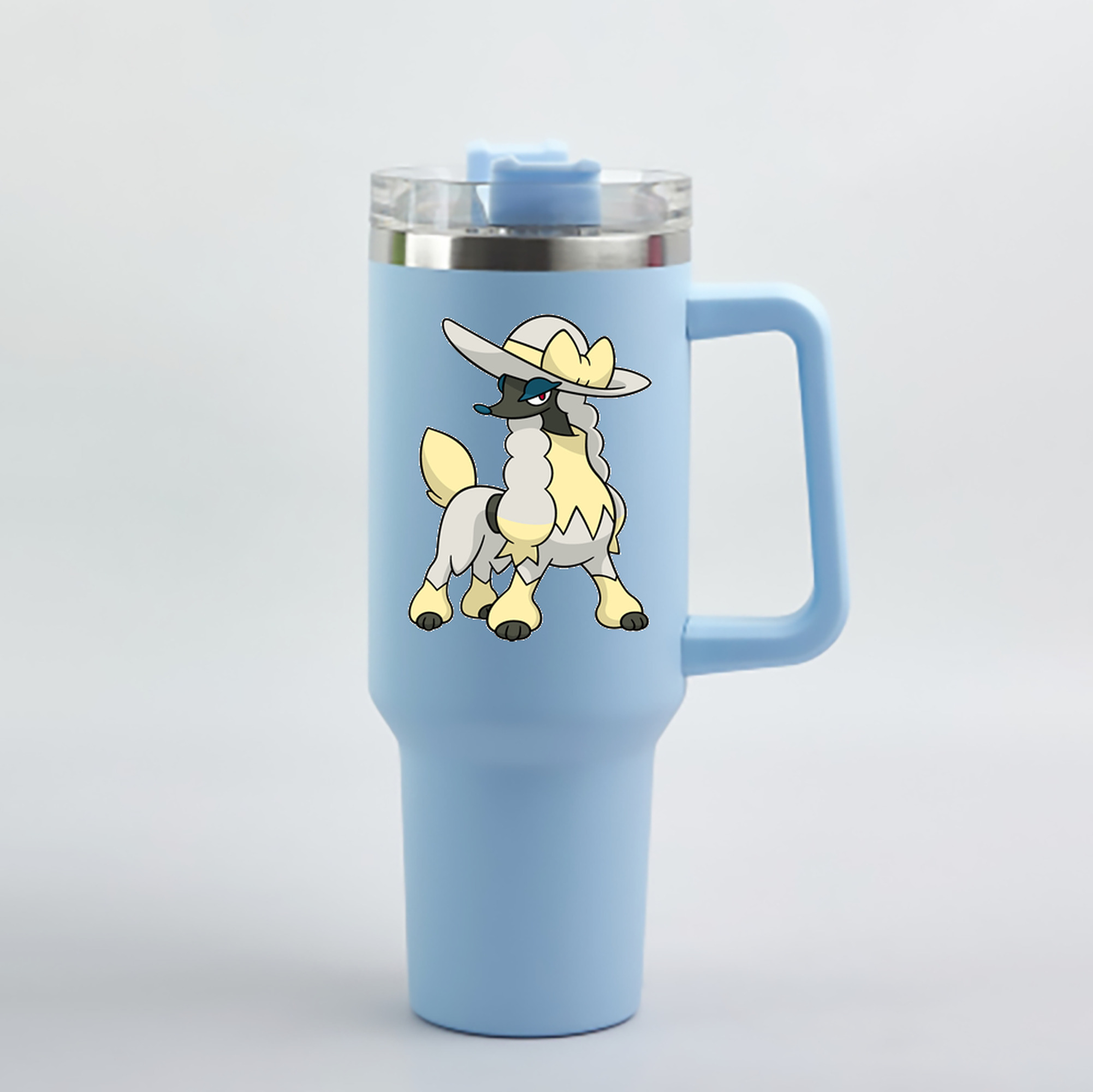 （画像用） ポケットモンスター Pokémon 1200mL車用タンブラー - クリスタルステッカー（プラスチックストロー付き）