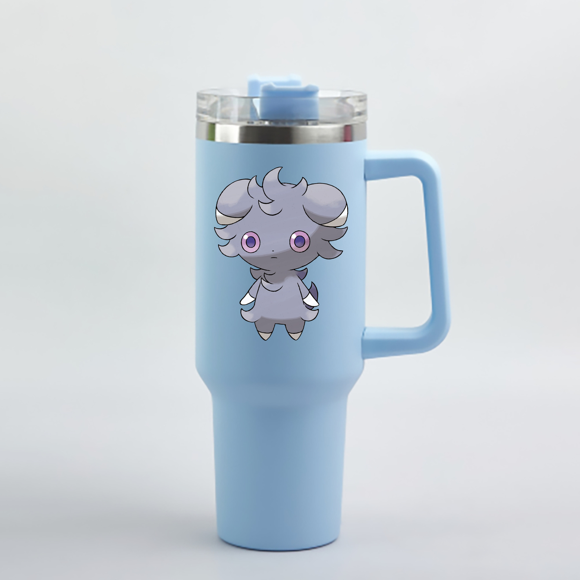 （画像用） ポケットモンスター Pokémon 1200mL車用タンブラー - クリスタルステッカー（プラスチックストロー付き）
