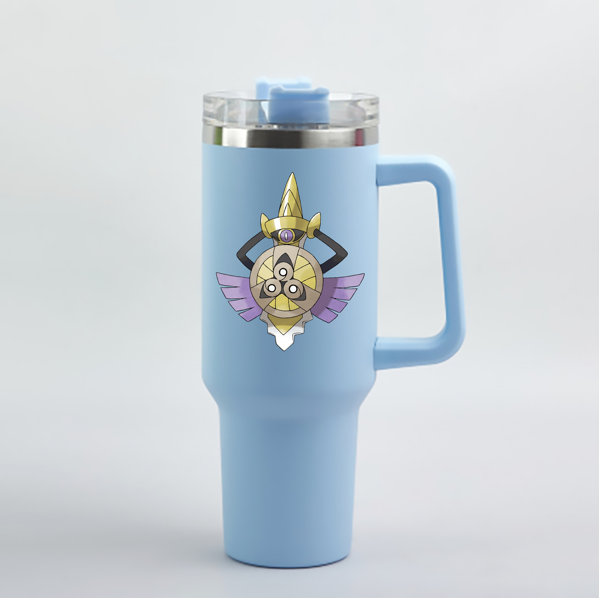 （画像用） ポケットモンスター Pokémon 1200mL車用タンブラー - クリスタルステッカー（プラスチックストロー付き）