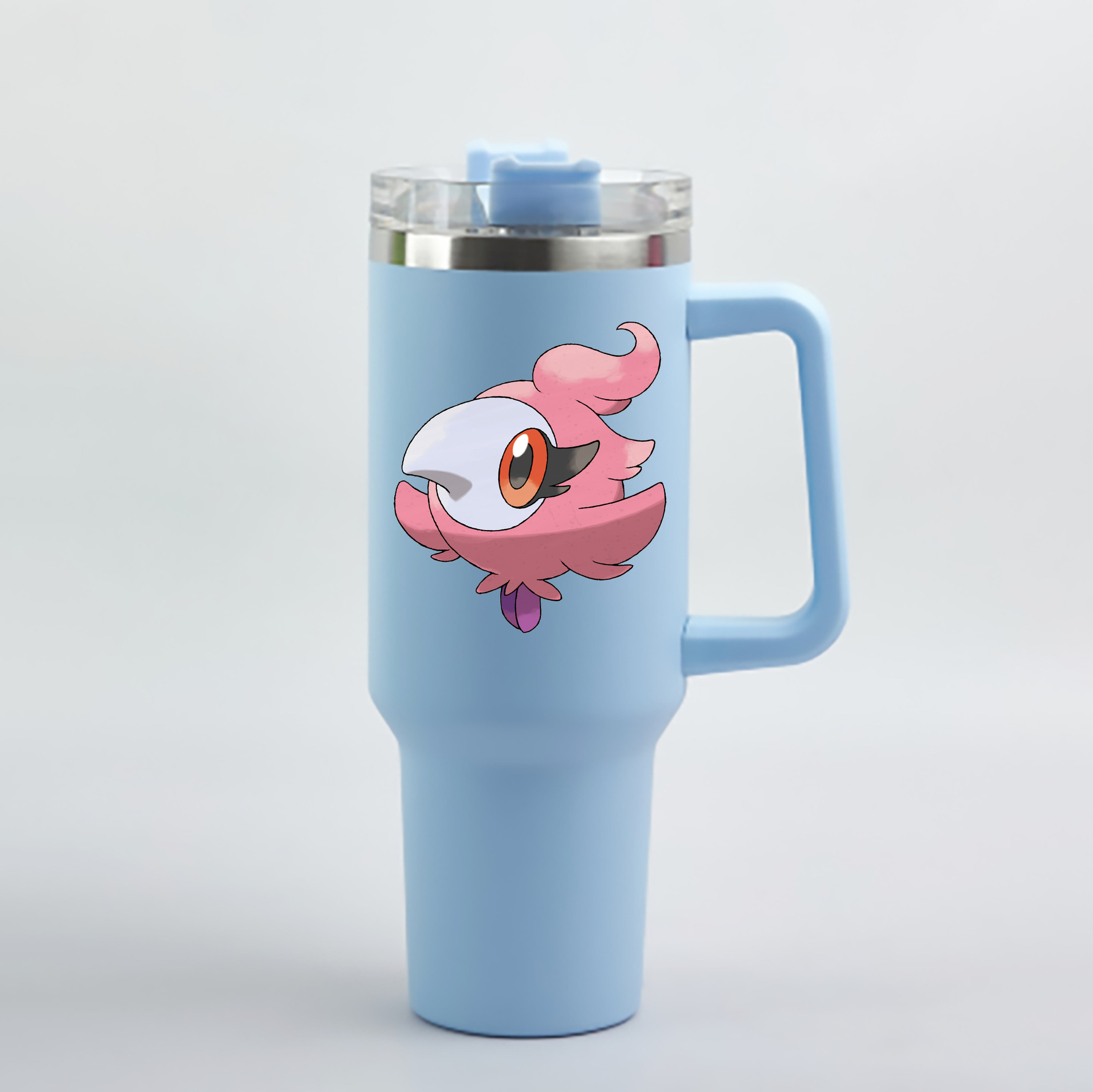 （画像用） ポケットモンスター Pokémon 1200mL車用タンブラー - クリスタルステッカー（プラスチックストロー付き）