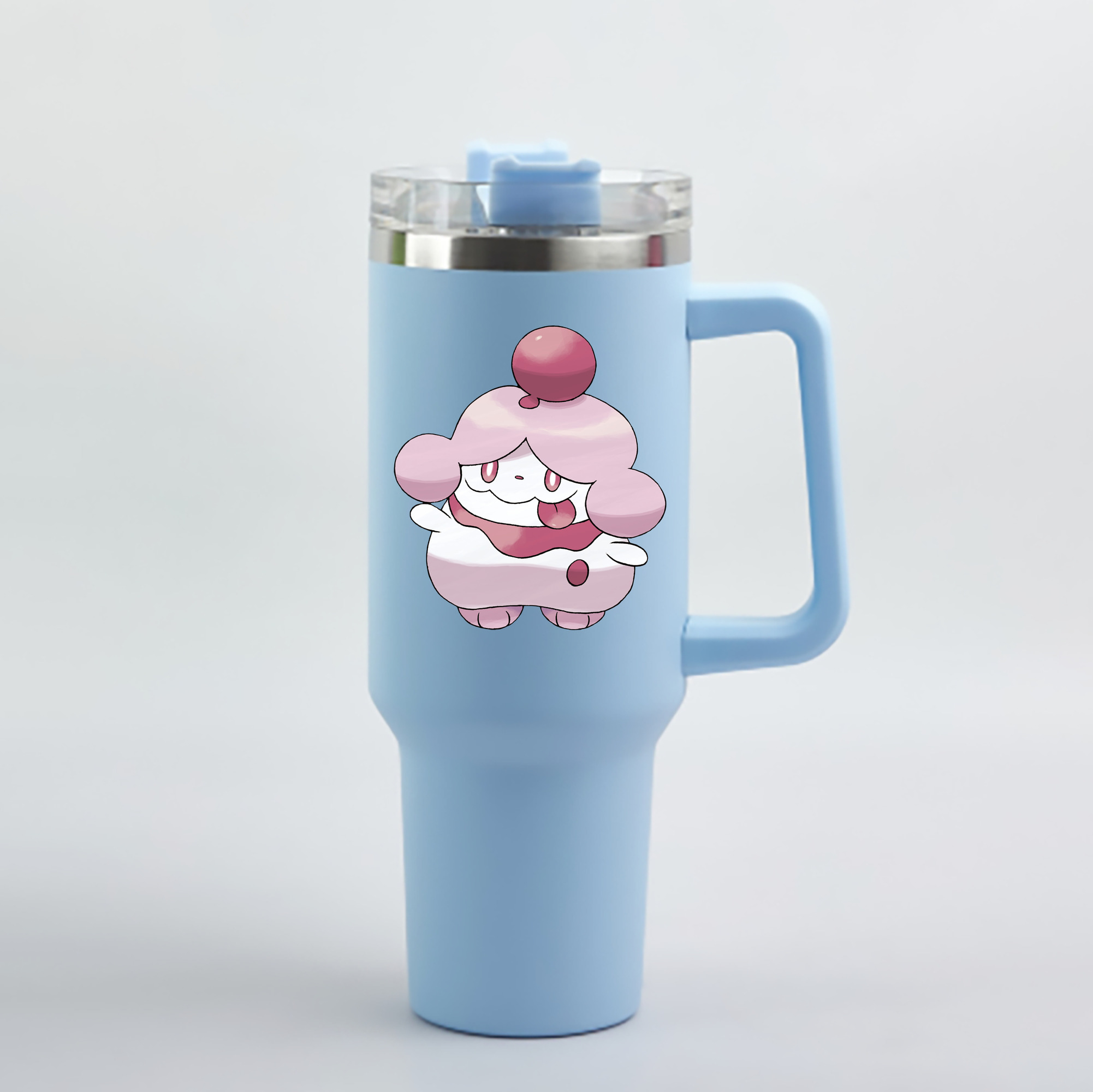 （画像用） ポケットモンスター Pokémon 1200mL車用タンブラー - クリスタルステッカー（プラスチックストロー付き）