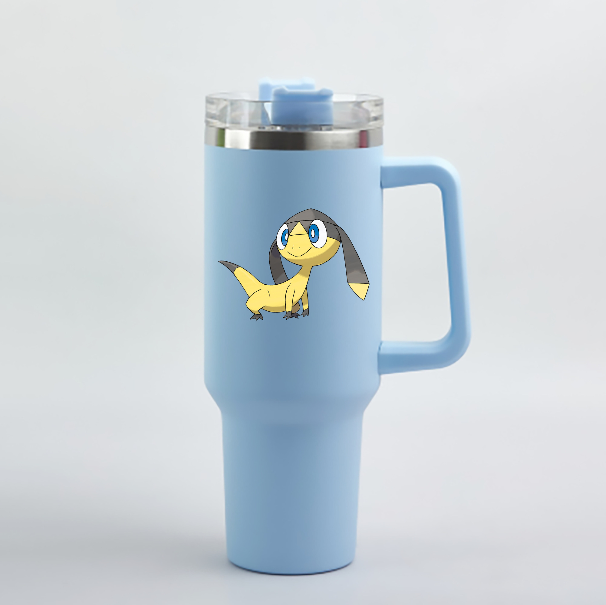 （画像用） ポケットモンスター Pokémon 1200mL車用タンブラー - クリスタルステッカー（プラスチックストロー付き）