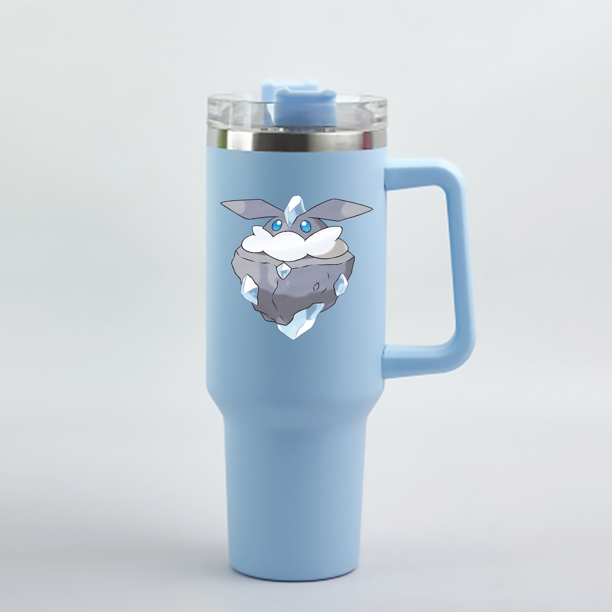 （画像用） ポケットモンスター Pokémon 1200mL車用タンブラー - クリスタルステッカー（プラスチックストロー付き）