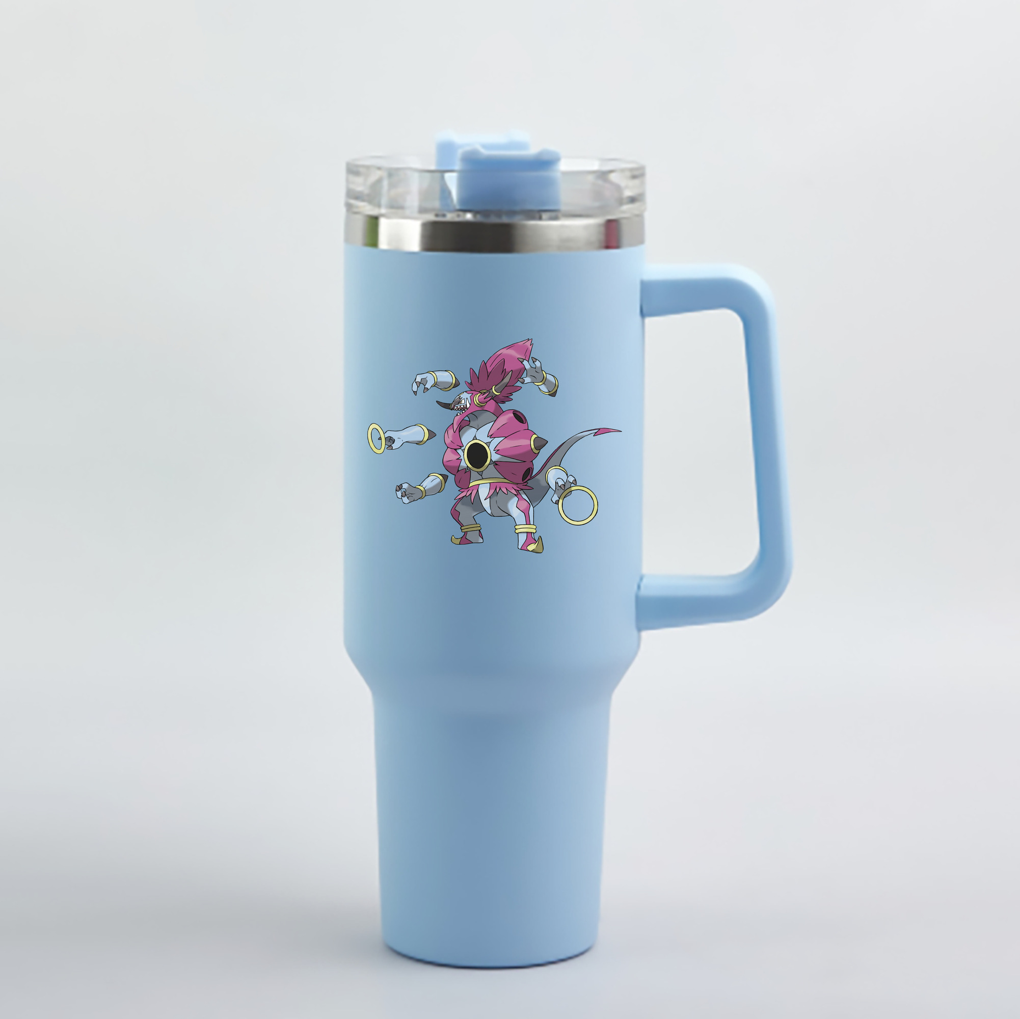 （画像用） ポケットモンスター Pokémon 1200mL車用タンブラー - クリスタルステッカー（プラスチックストロー付き）