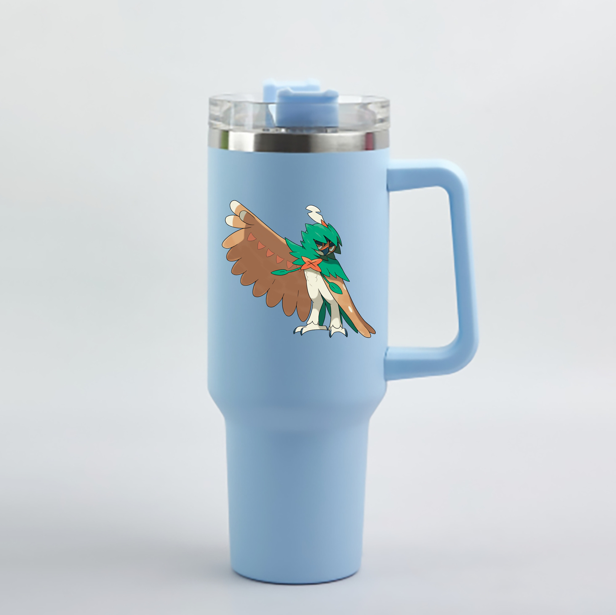 （画像用） ポケットモンスター Pokémon 1200mL車用タンブラー - クリスタルステッカー（プラスチックストロー付き）