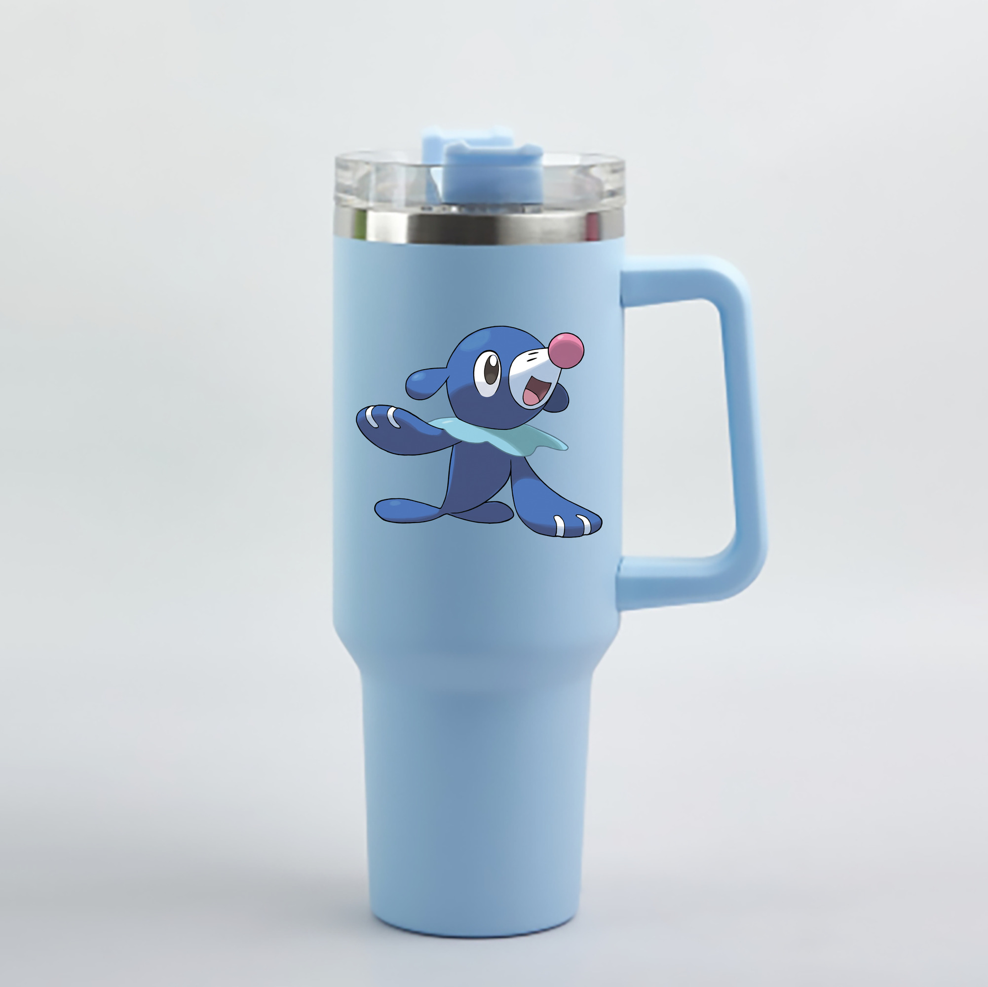 （画像用） ポケットモンスター Pokémon 1200mL車用タンブラー - クリスタルステッカー（プラスチックストロー付き）