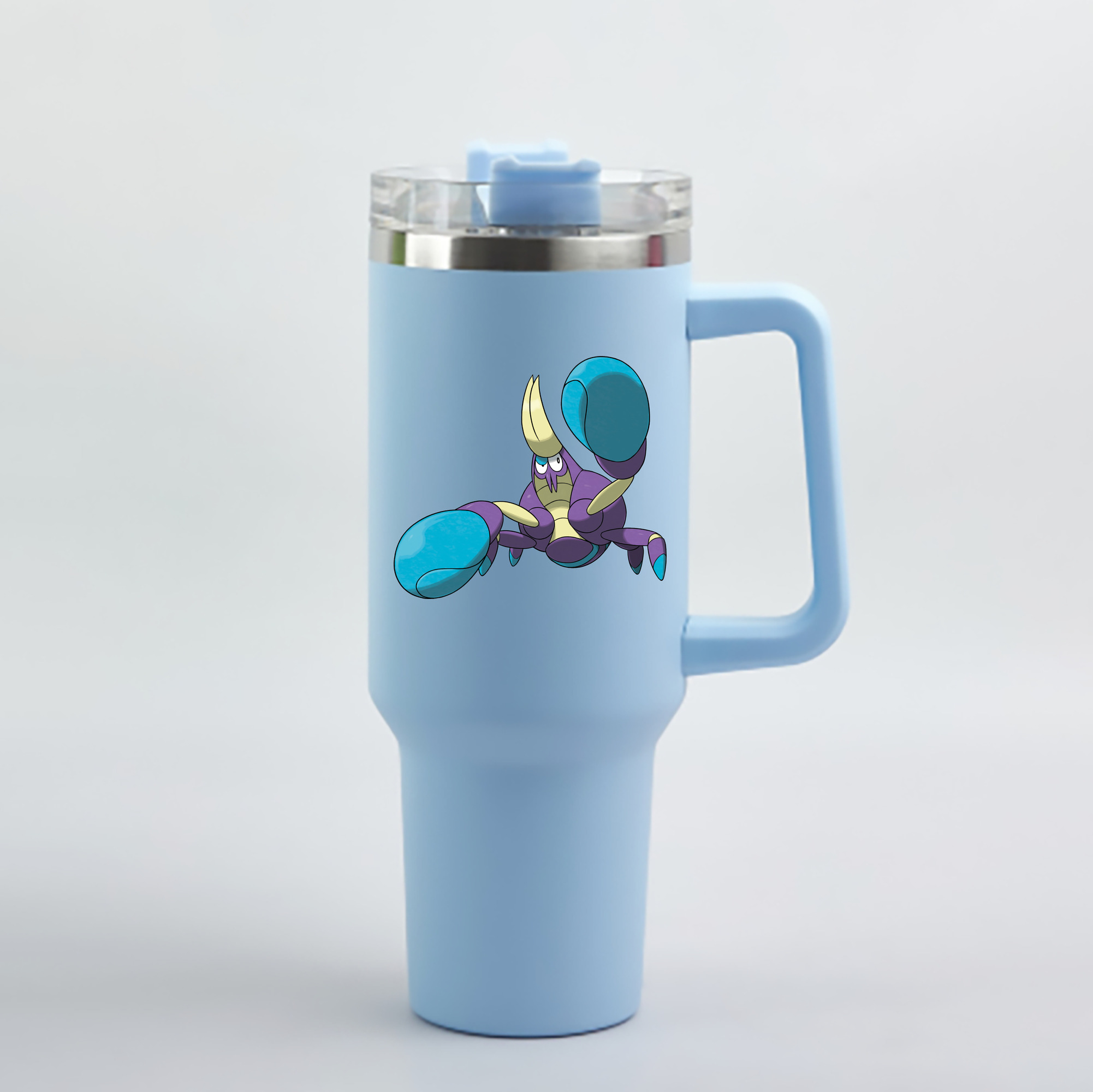 （画像用） ポケットモンスター Pokémon 1200mL車用タンブラー - クリスタルステッカー（プラスチックストロー付き）