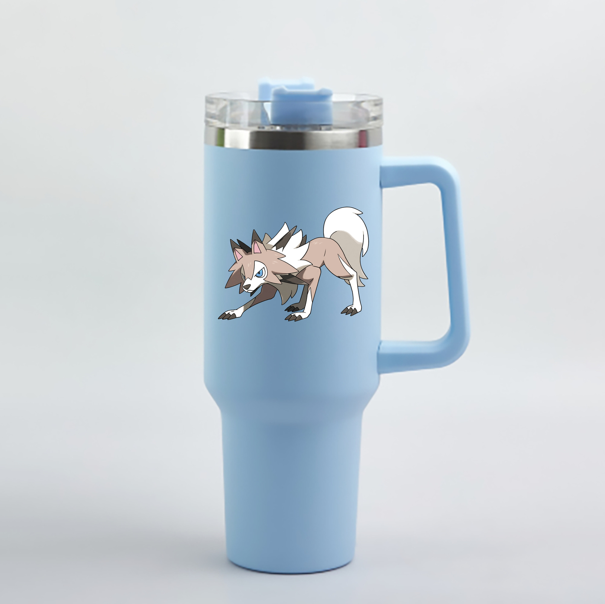 （画像用） ポケットモンスター Pokémon 1200mL車用タンブラー - クリスタルステッカー（プラスチックストロー付き）