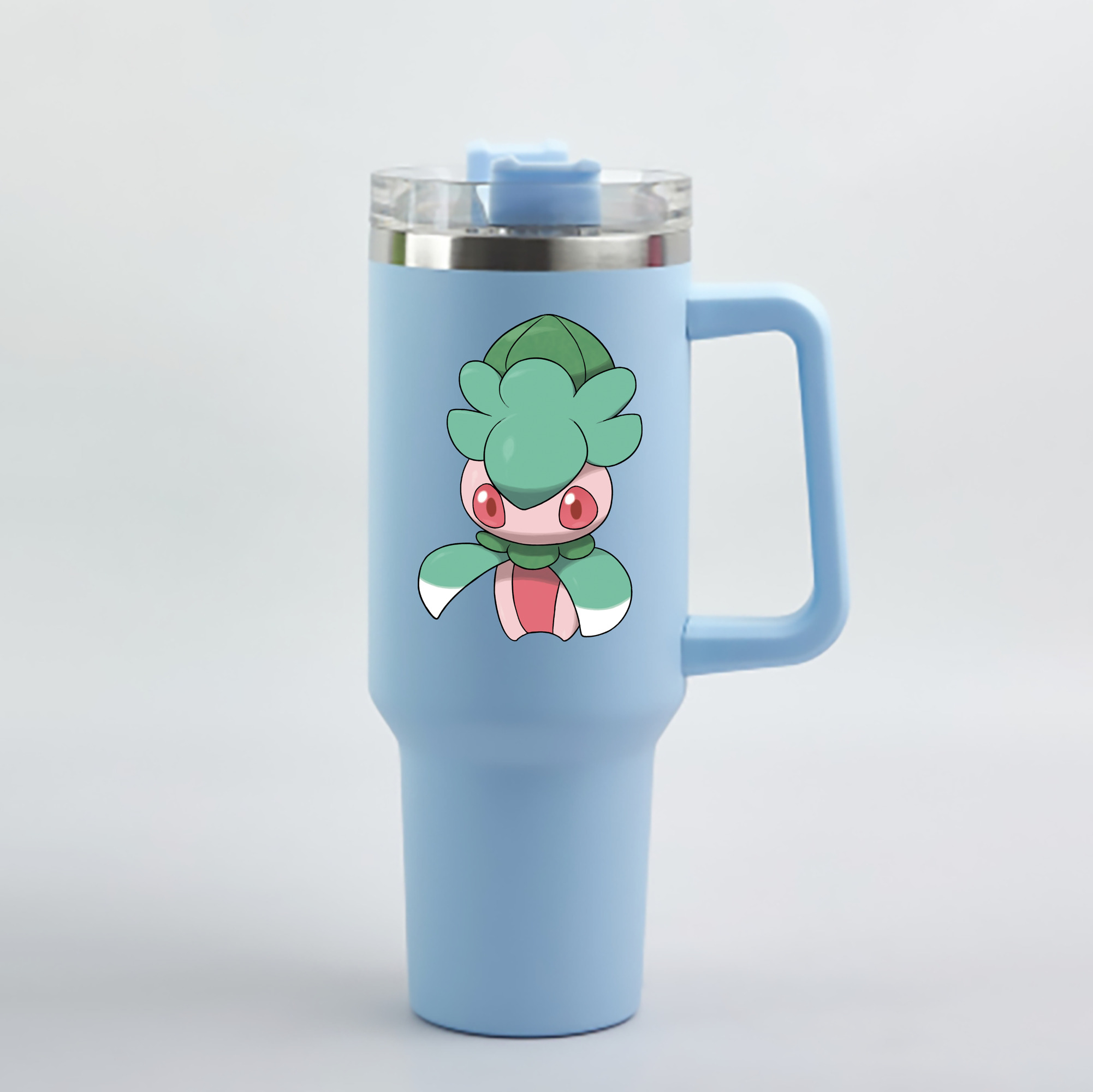 （画像用） ポケットモンスター Pokémon 1200mL車用タンブラー - クリスタルステッカー（プラスチックストロー付き）