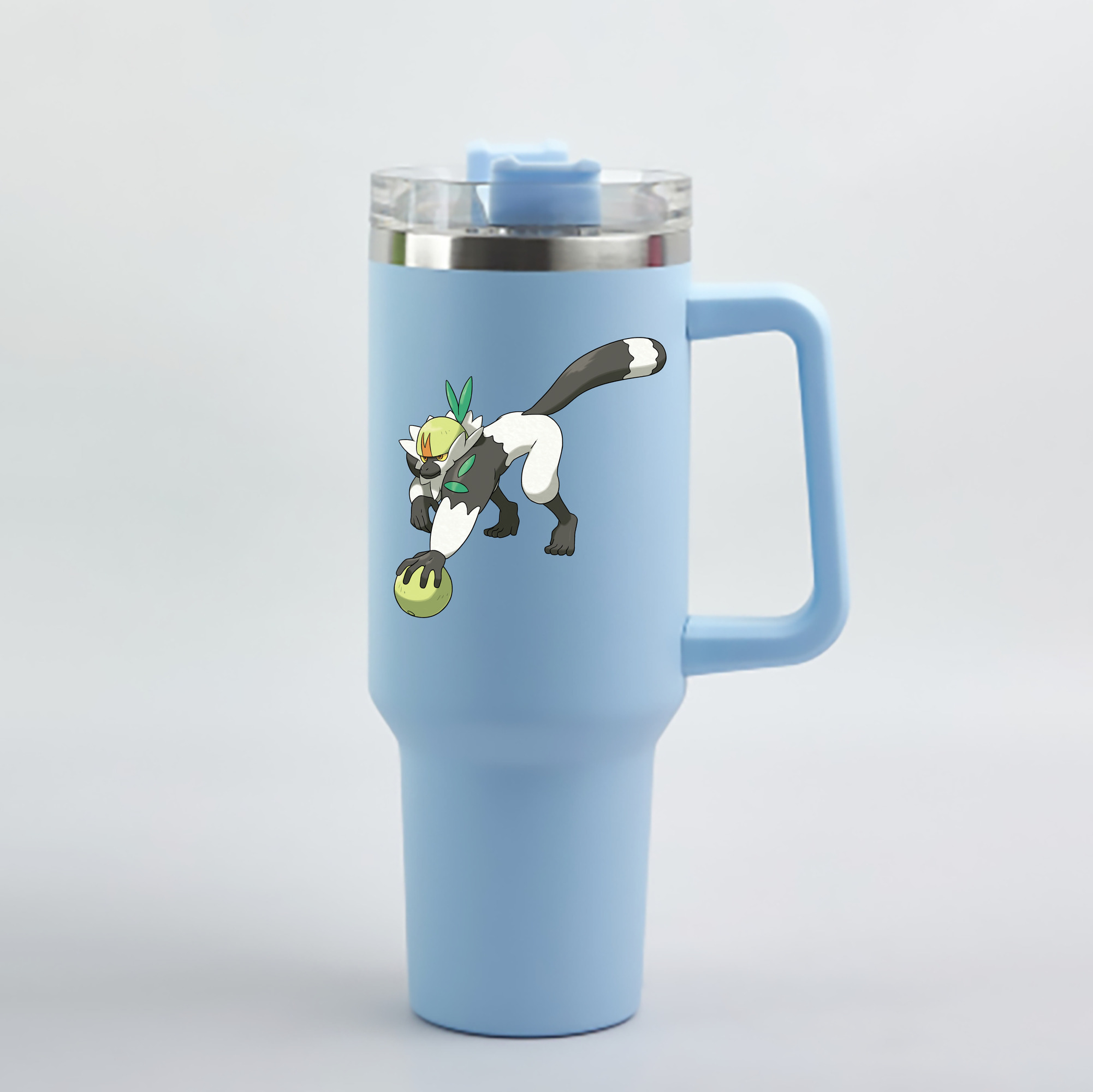 （画像用） ポケットモンスター Pokémon 1200mL車用タンブラー - クリスタルステッカー（プラスチックストロー付き）