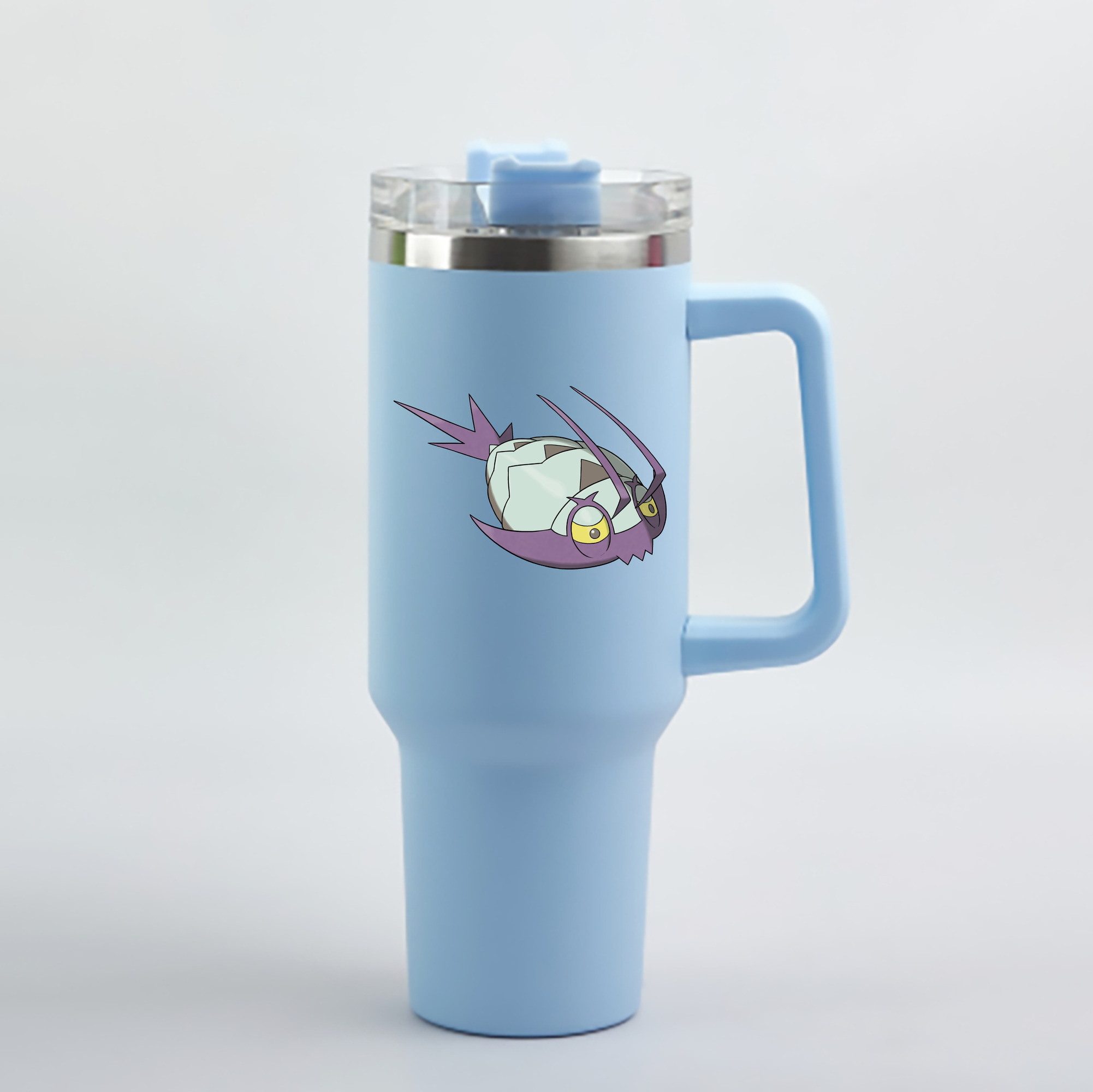 （画像用） ポケットモンスター Pokémon 1200mL車用タンブラー - クリスタルステッカー（プラスチックストロー付き）