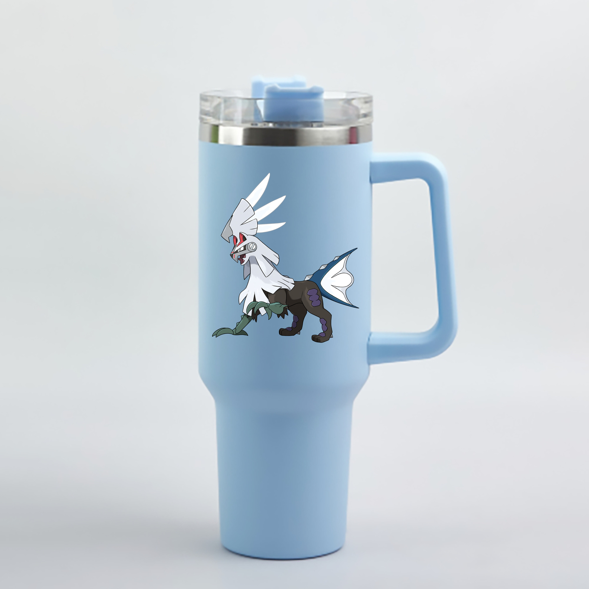 （画像用） ポケットモンスター Pokémon 1200mL車用タンブラー - クリスタルステッカー（プラスチックストロー付き）