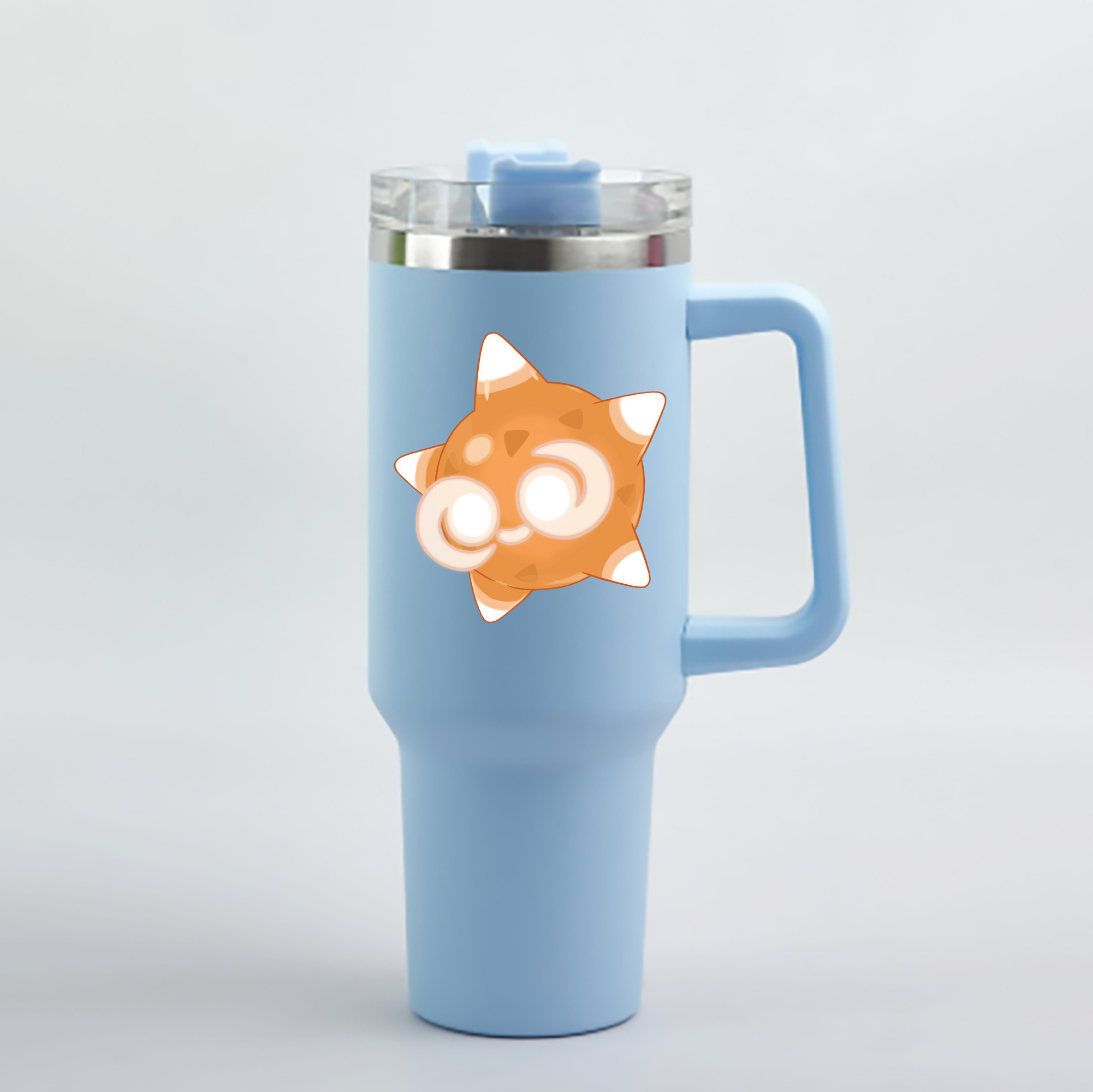 （画像用） ポケットモンスター Pokémon 1200mL車用タンブラー - クリスタルステッカー（プラスチックストロー付き）