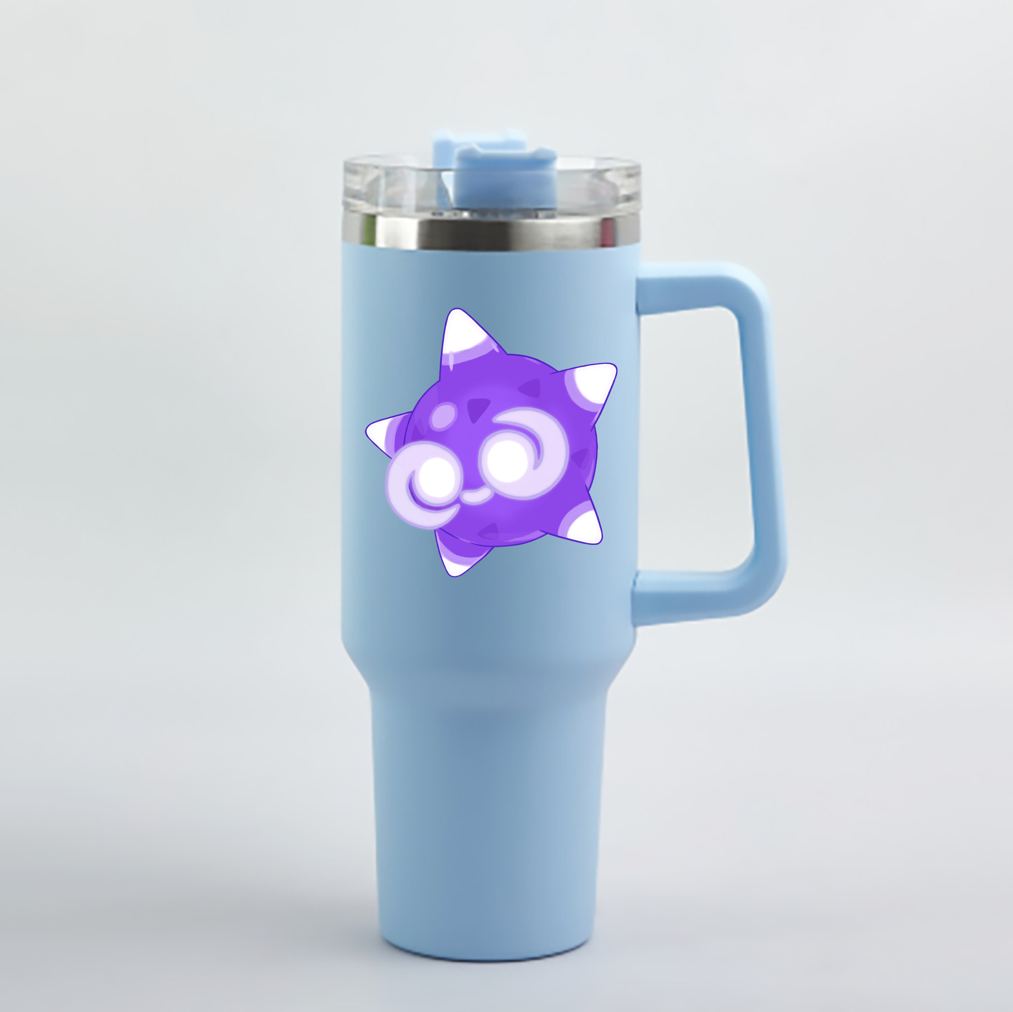 （画像用） ポケットモンスター Pokémon 1200mL車用タンブラー - クリスタルステッカー（プラスチックストロー付き）
