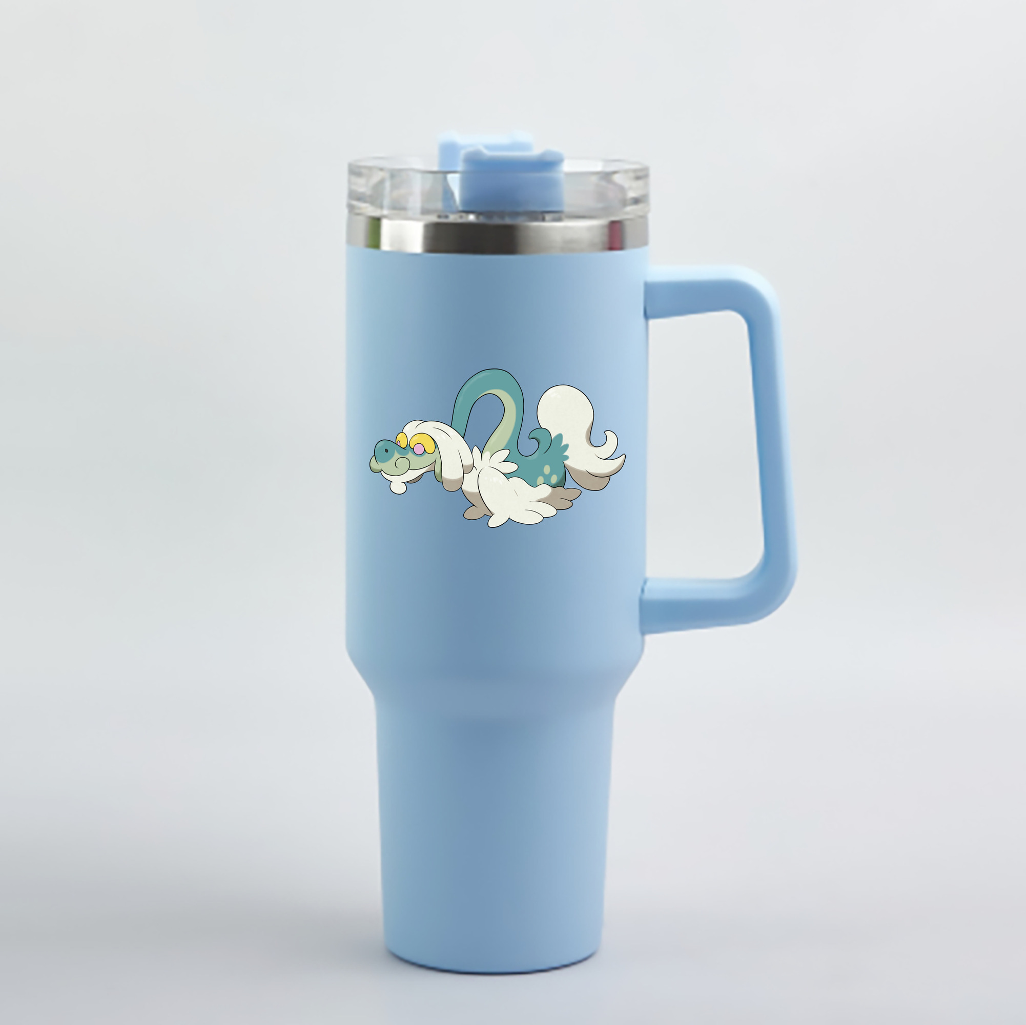 （画像用） ポケットモンスター Pokémon 1200mL車用タンブラー - クリスタルステッカー（プラスチックストロー付き）