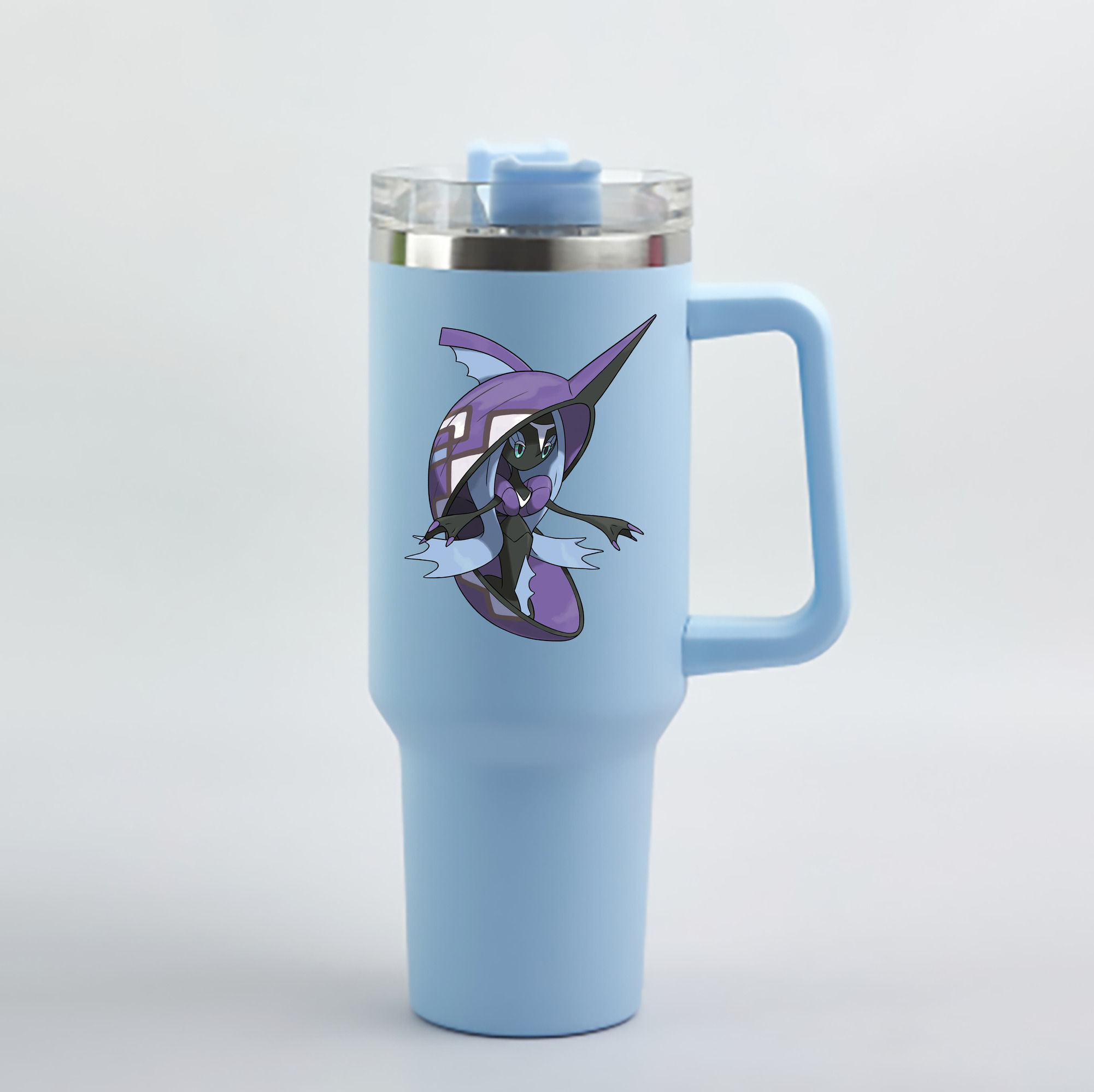 （画像用） ポケットモンスター Pokémon 1200mL車用タンブラー - クリスタルステッカー（プラスチックストロー付き）