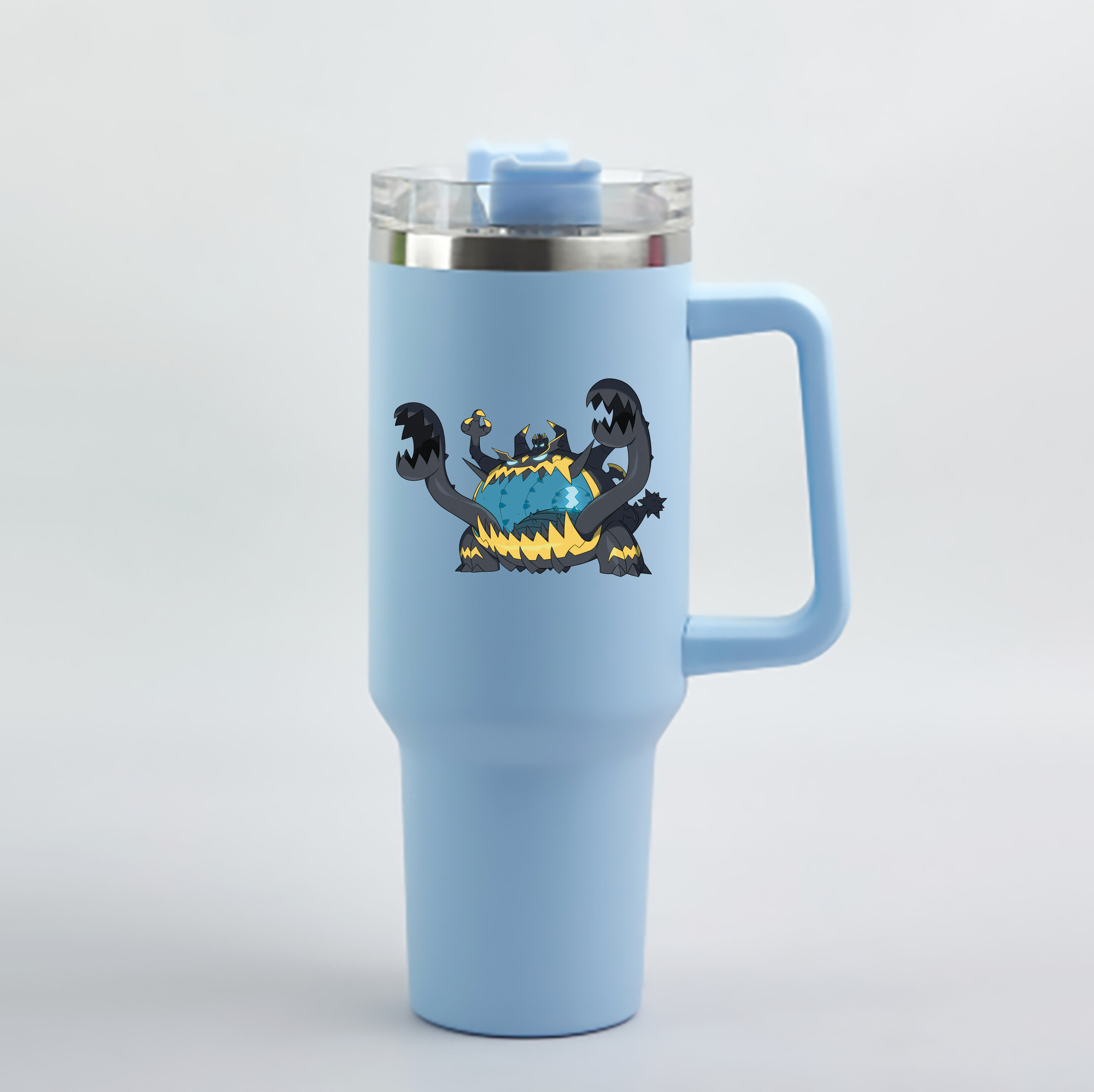 （画像用） ポケットモンスター Pokémon 1200mL車用タンブラー - クリスタルステッカー（プラスチックストロー付き）