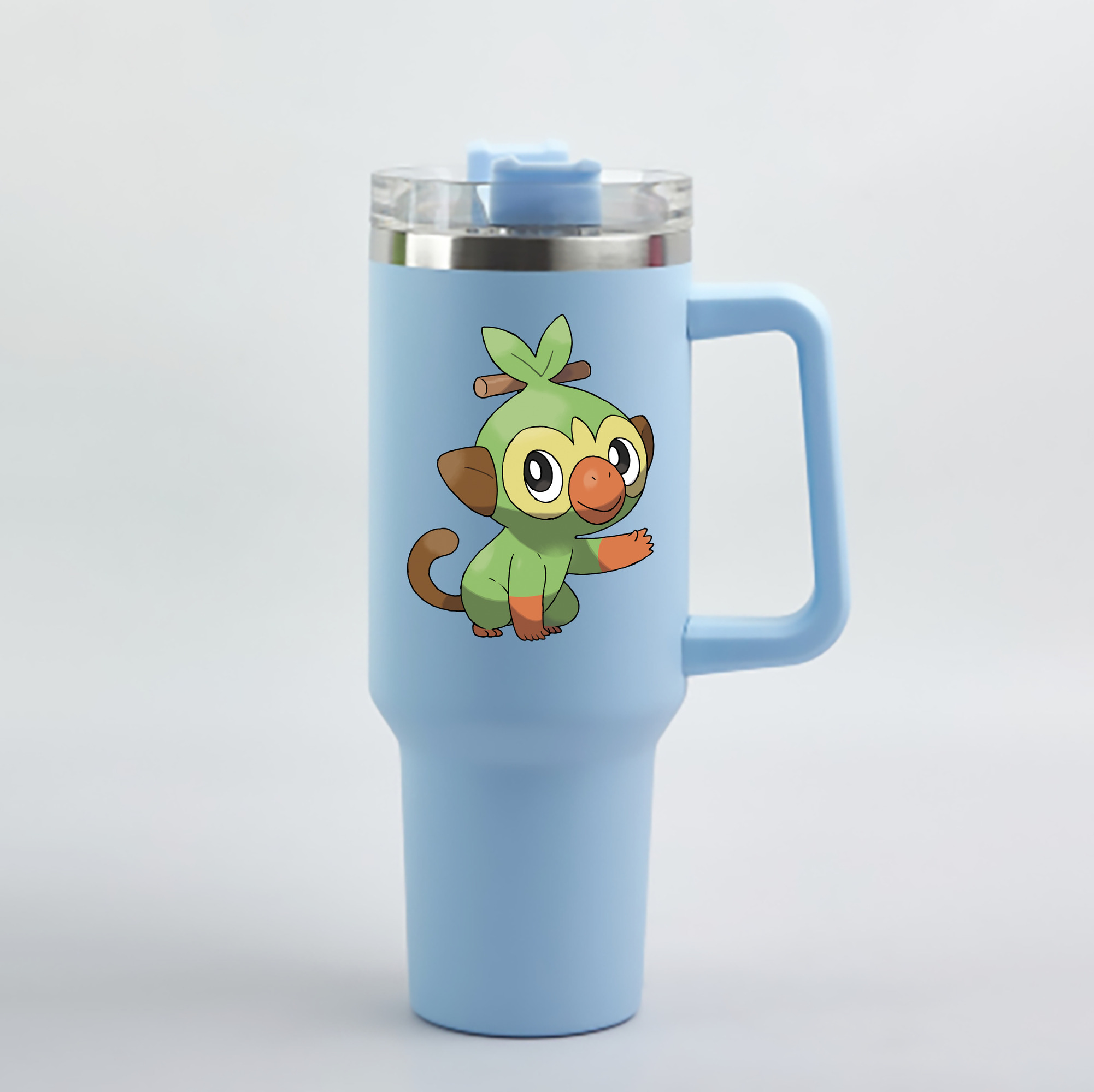 （画像用） ポケットモンスター Pokémon 1200mL車用タンブラー - クリスタルステッカー（プラスチックストロー付き）