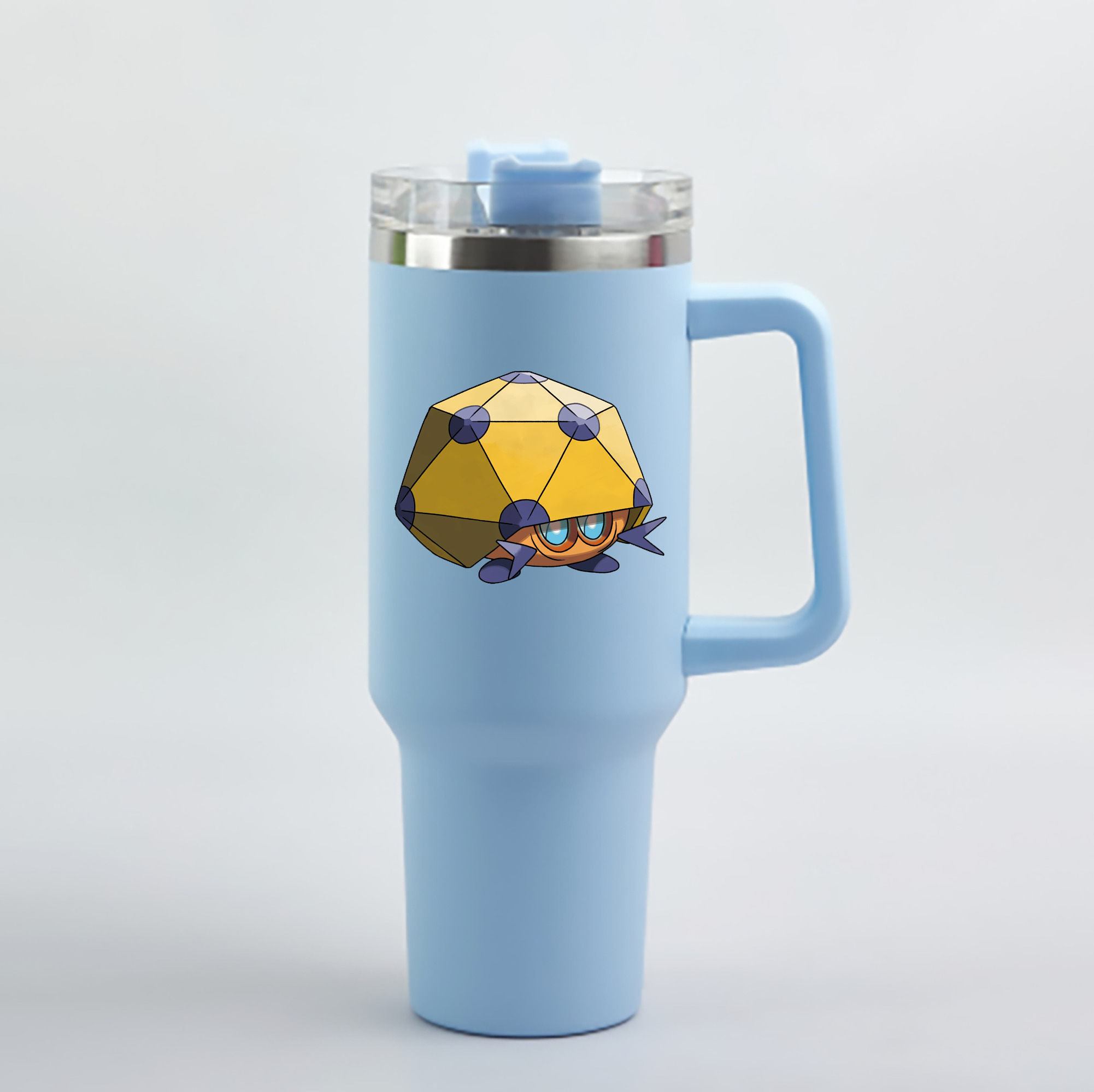 （画像用） ポケットモンスター Pokémon 1200mL車用タンブラー - クリスタルステッカー（プラスチックストロー付き）
