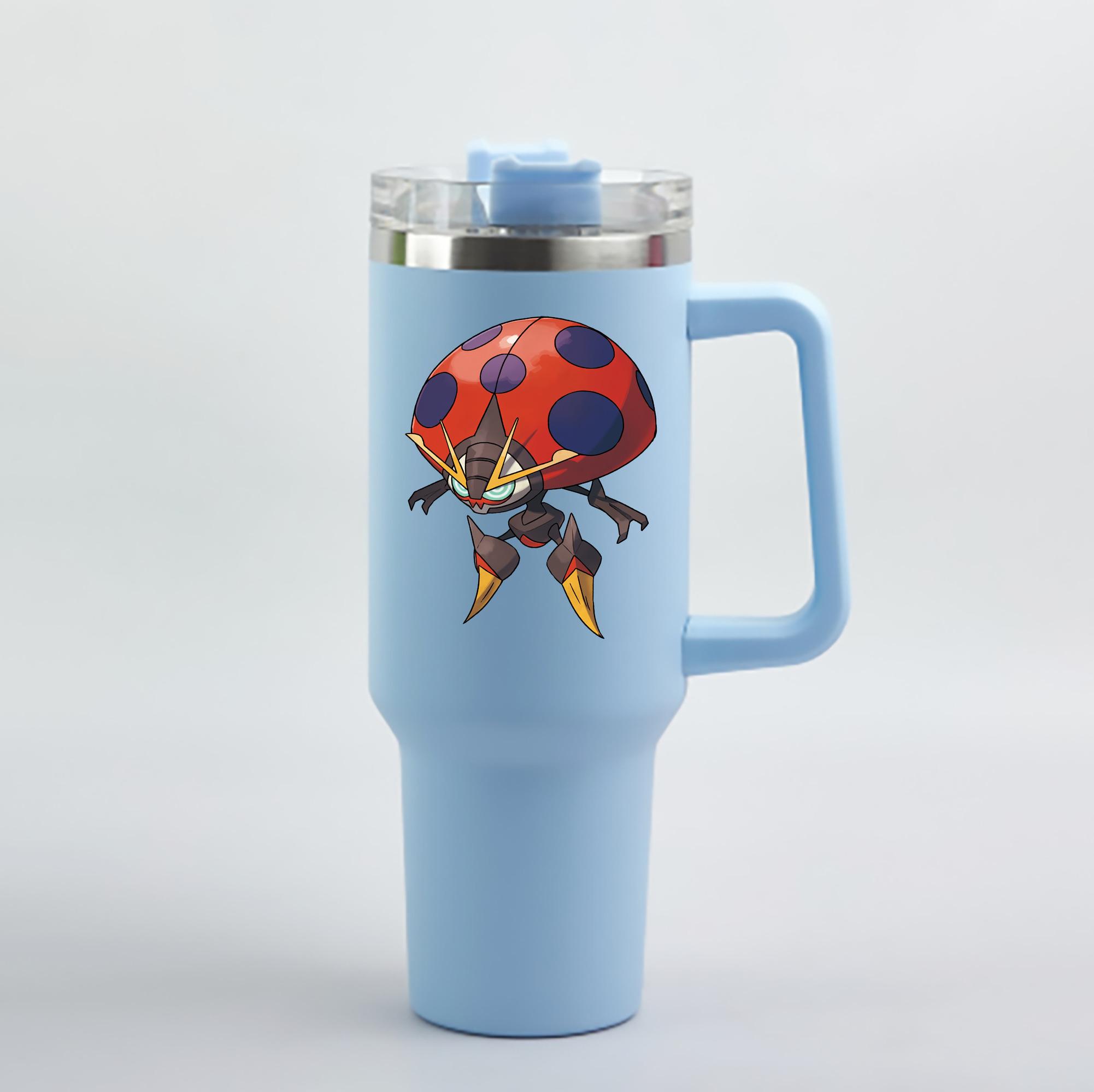 （画像用） ポケットモンスター Pokémon 1200mL車用タンブラー - クリスタルステッカー（プラスチックストロー付き）