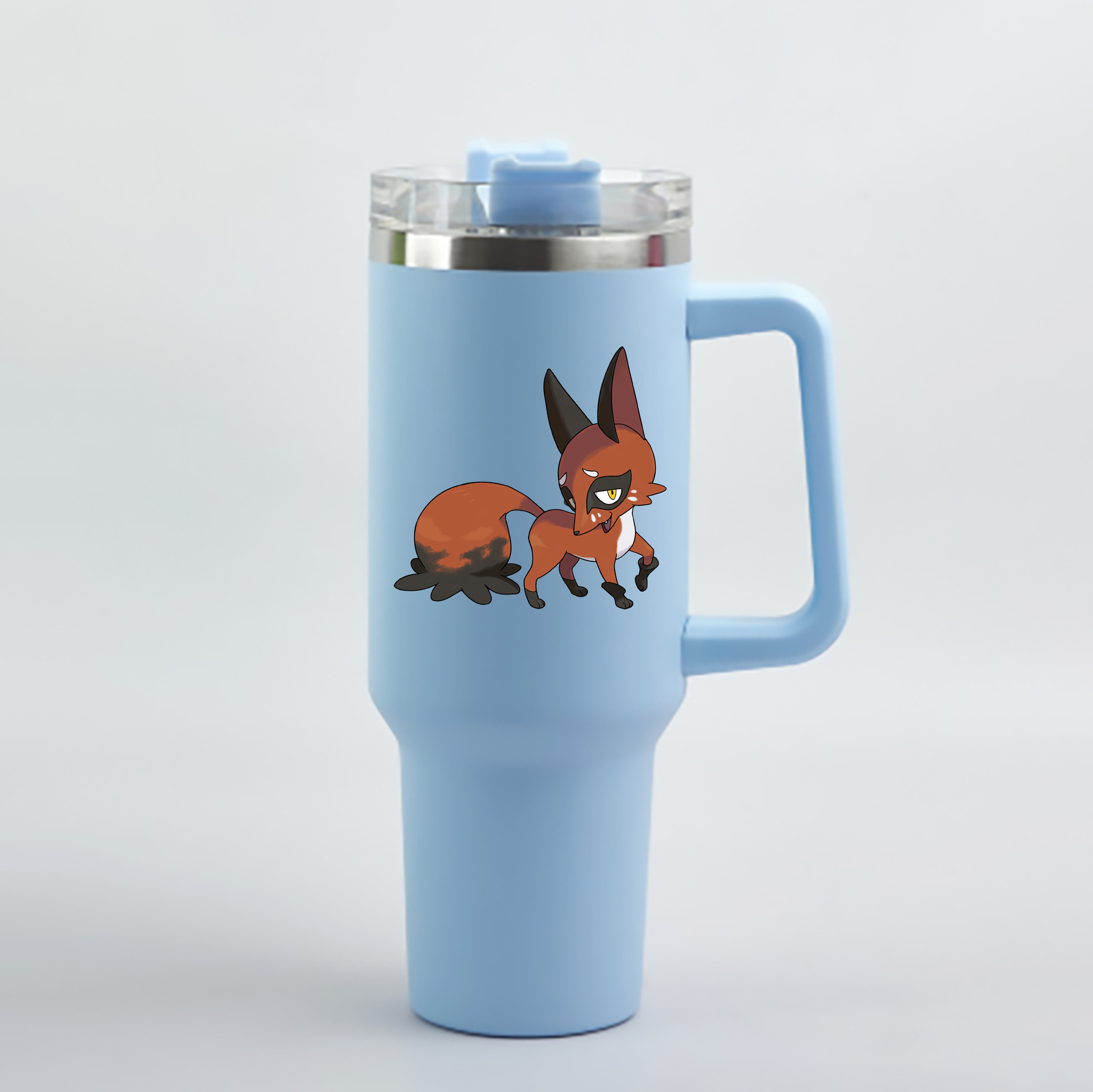 （画像用） ポケットモンスター Pokémon 1200mL車用タンブラー - クリスタルステッカー（プラスチックストロー付き）