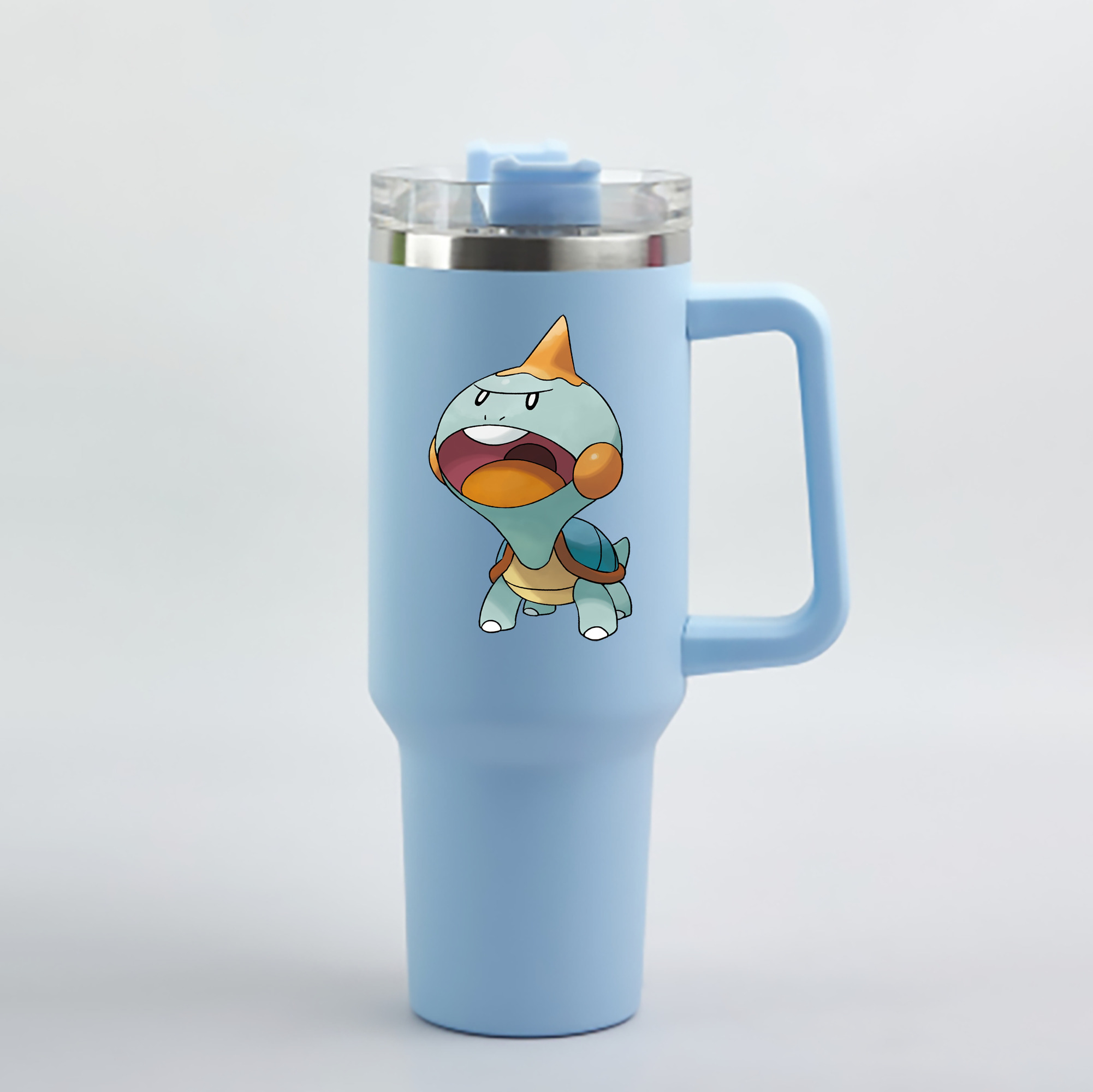 （画像用） ポケットモンスター Pokémon 1200mL車用タンブラー - クリスタルステッカー（プラスチックストロー付き）