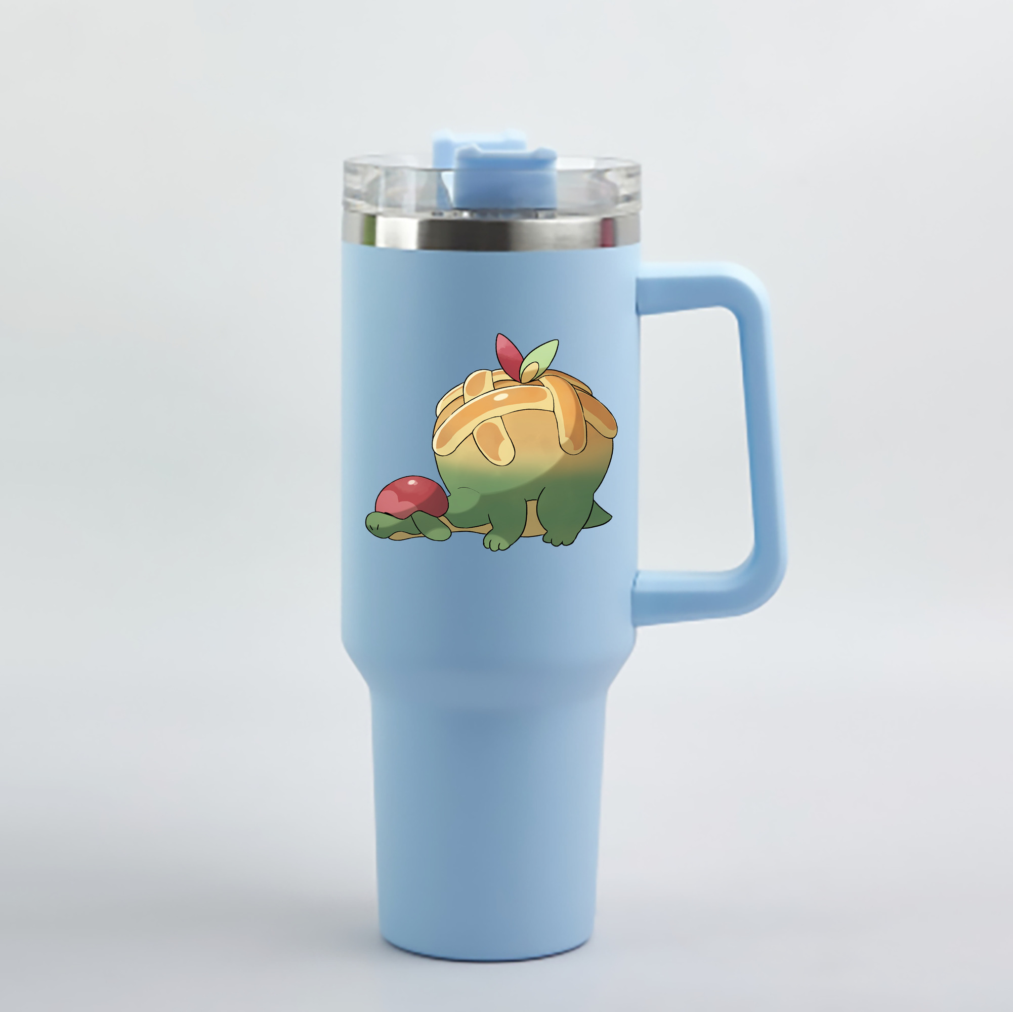 （画像用） ポケットモンスター Pokémon 1200mL車用タンブラー - クリスタルステッカー（プラスチックストロー付き）