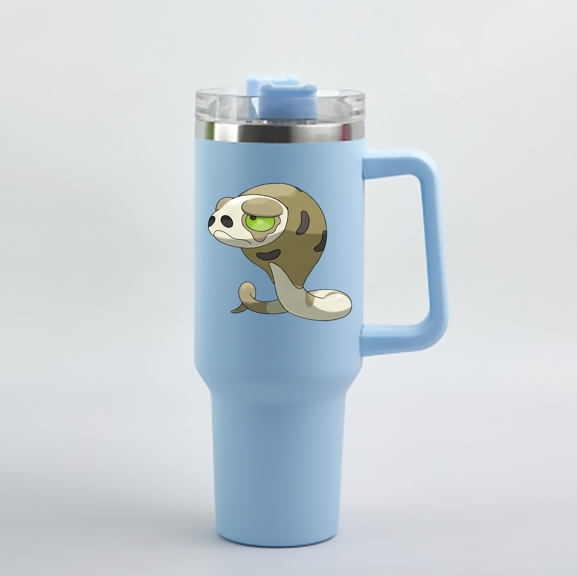 （画像用） ポケットモンスター Pokémon 1200mL車用タンブラー - クリスタルステッカー（プラスチックストロー付き）