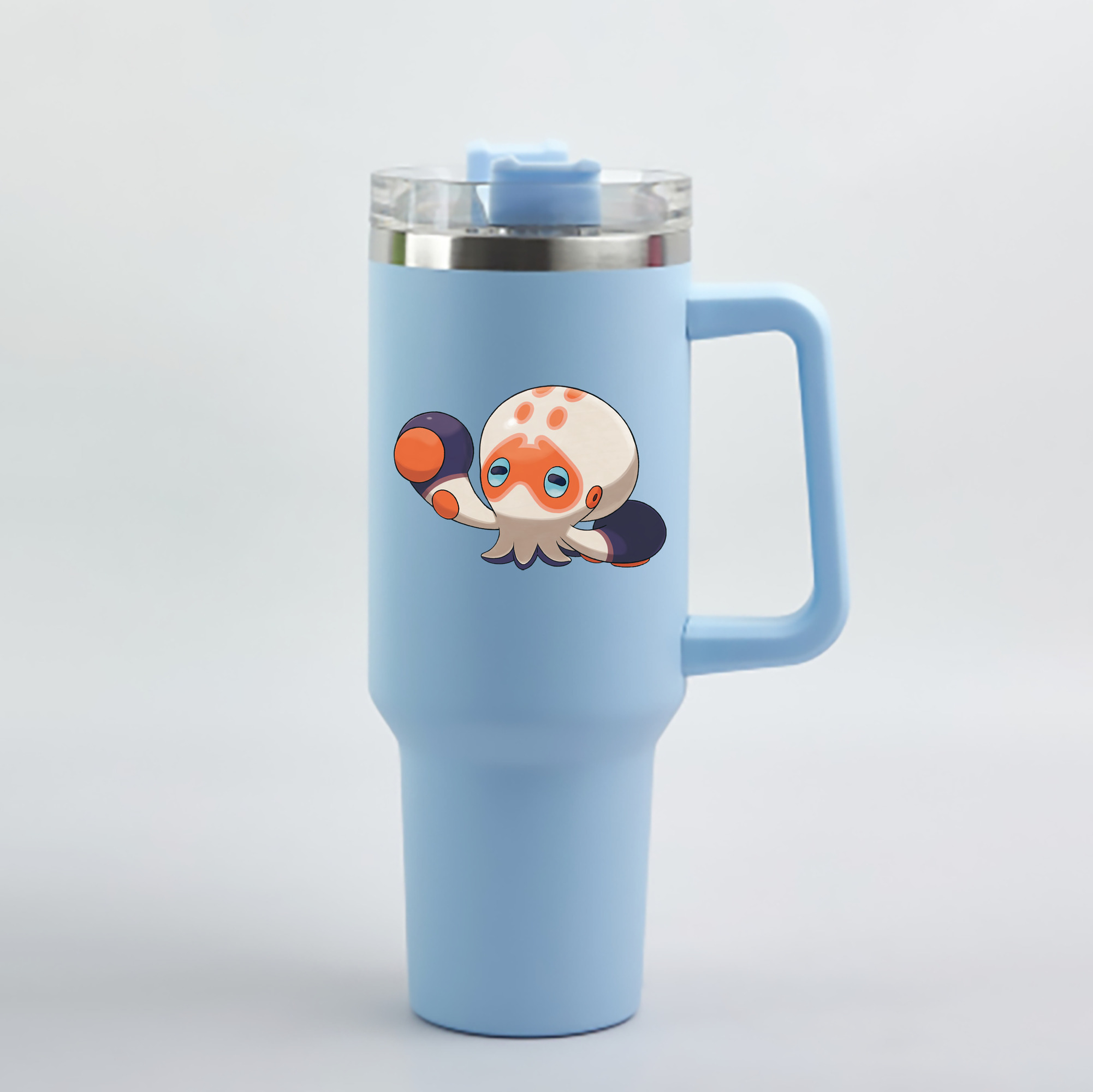 （画像用） ポケットモンスター Pokémon 1200mL車用タンブラー - クリスタルステッカー（プラスチックストロー付き）