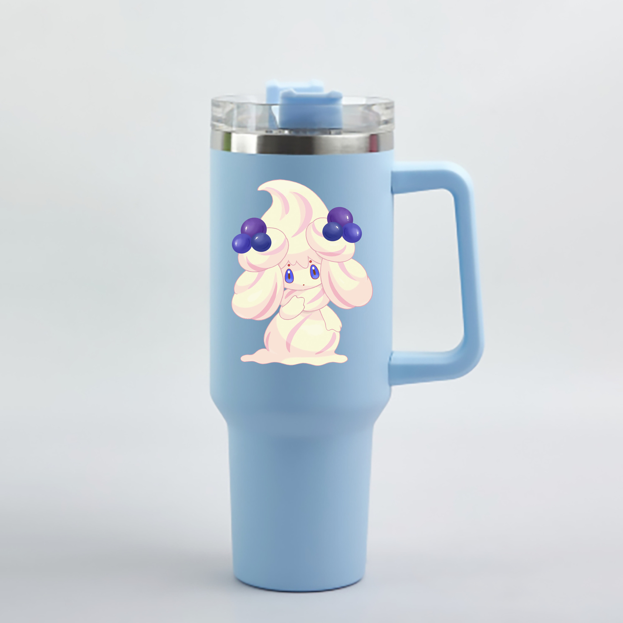 （画像用） ポケットモンスター Pokémon 1200mL車用タンブラー - クリスタルステッカー（プラスチックストロー付き）