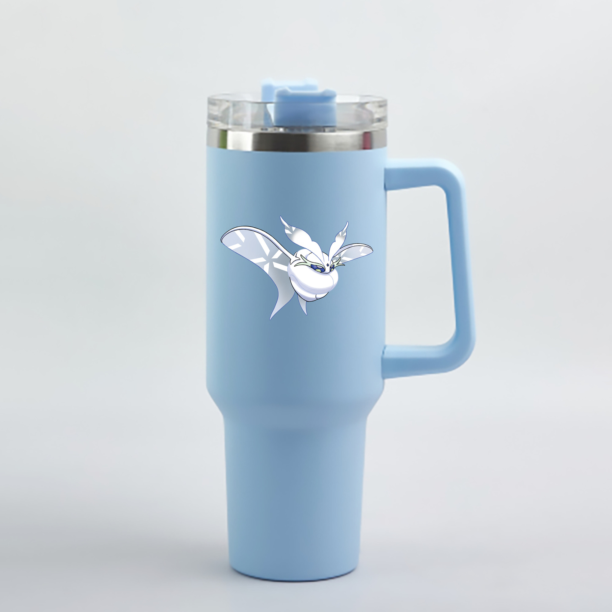 （画像用） ポケットモンスター Pokémon 1200mL車用タンブラー - クリスタルステッカー（プラスチックストロー付き）
