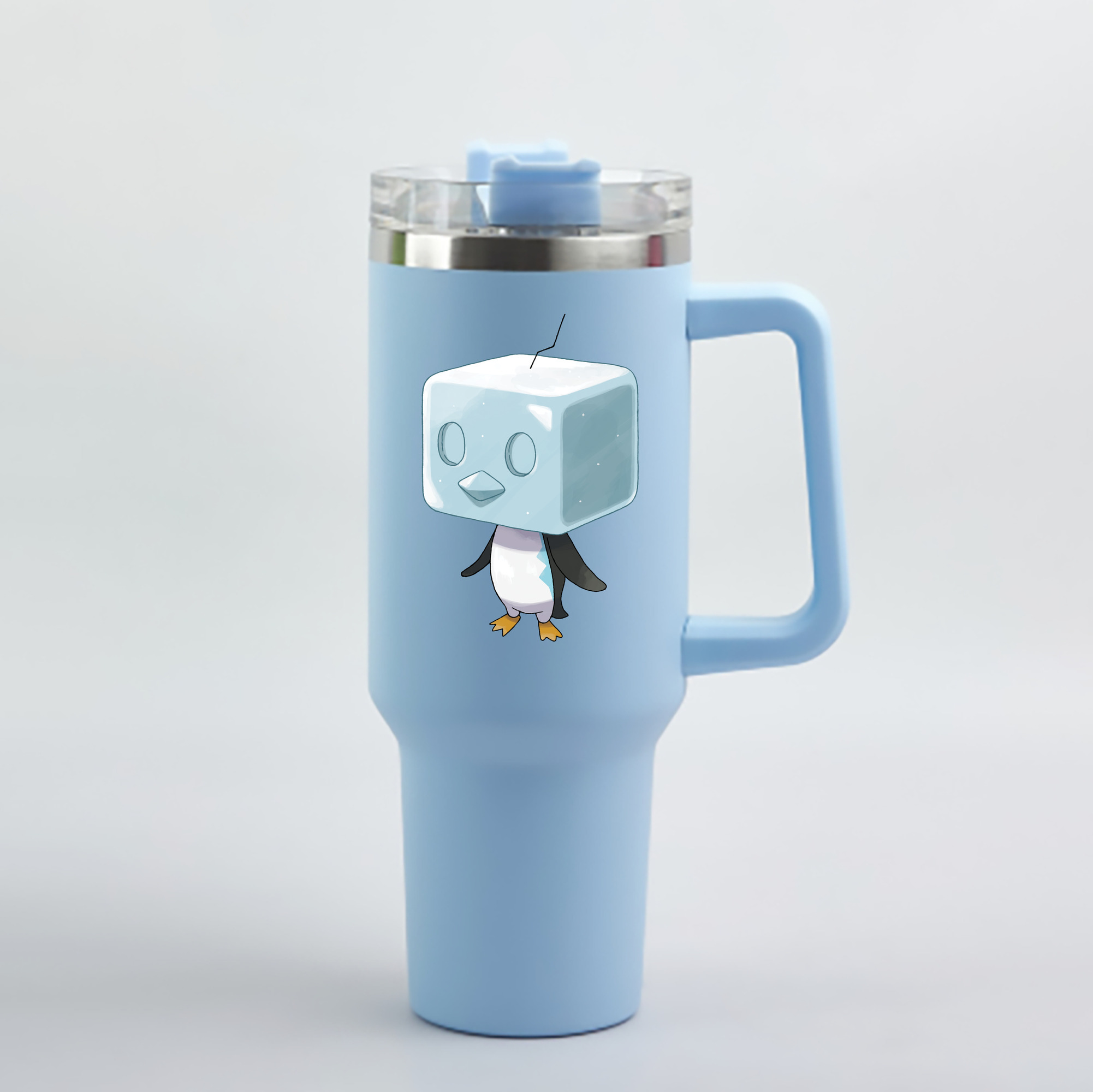 （画像用） ポケットモンスター Pokémon 1200mL車用タンブラー - クリスタルステッカー（プラスチックストロー付き）