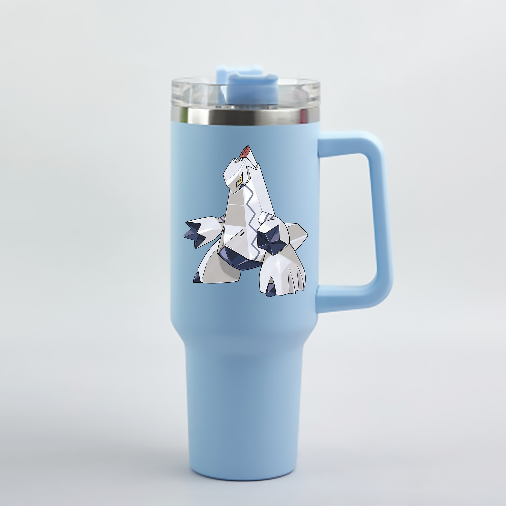（画像用） ポケットモンスター Pokémon 1200mL車用タンブラー - クリスタルステッカー（プラスチックストロー付き）