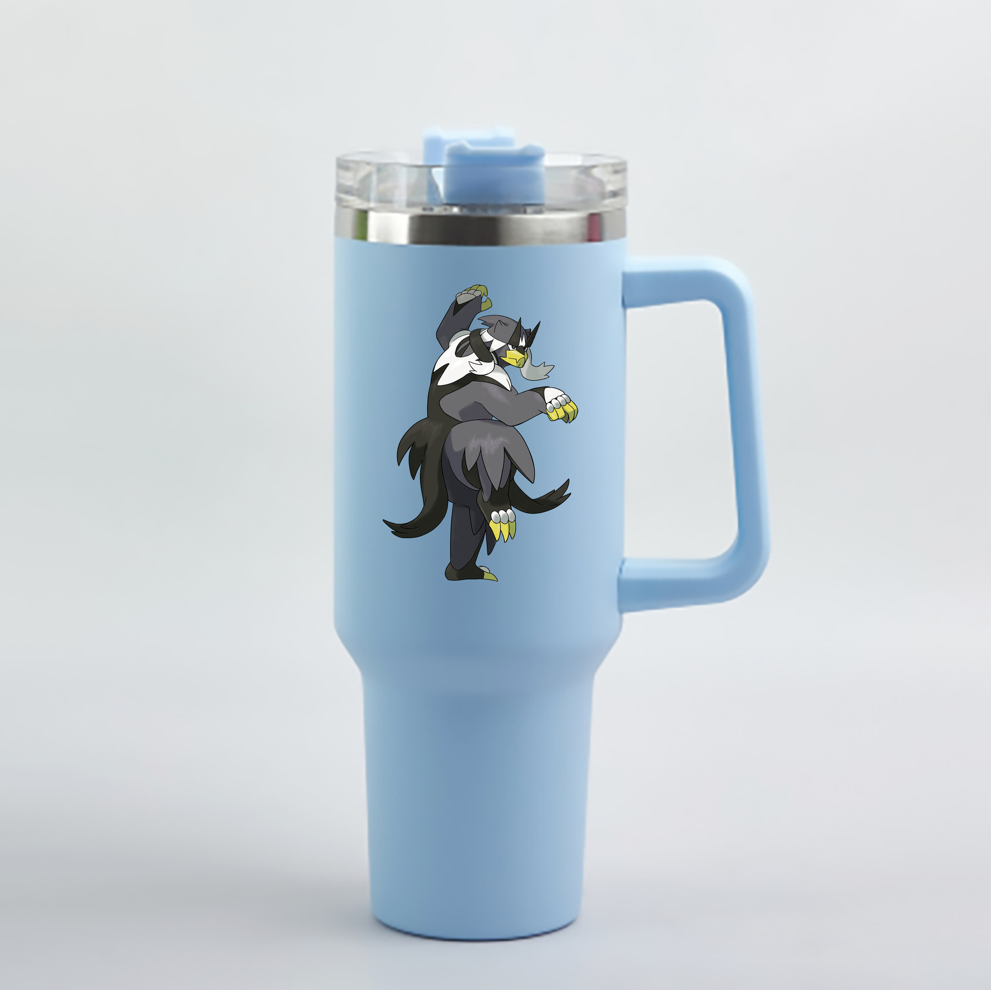 （画像用） ポケットモンスター Pokémon 1200mL車用タンブラー - クリスタルステッカー（プラスチックストロー付き）