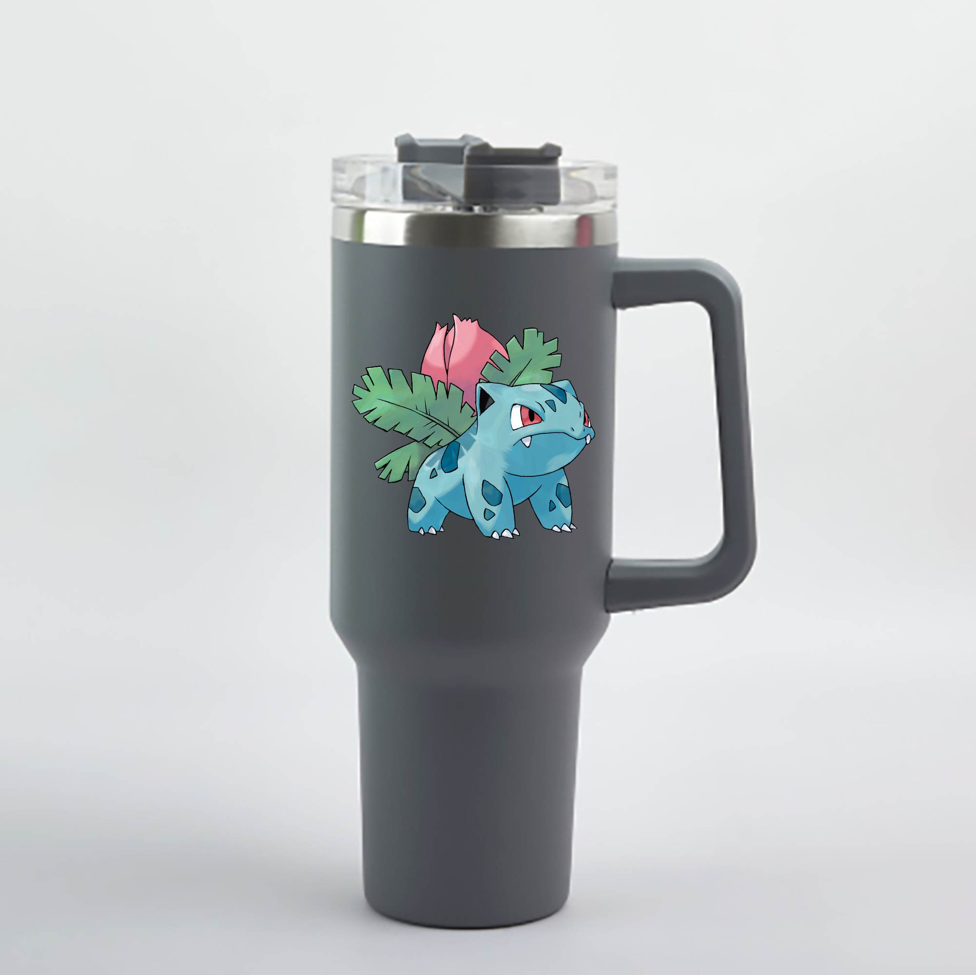 （画像用） ポケットモンスター Pokémon 1200mL車用タンブラー - クリスタルステッカー（プラスチックストロー付き）