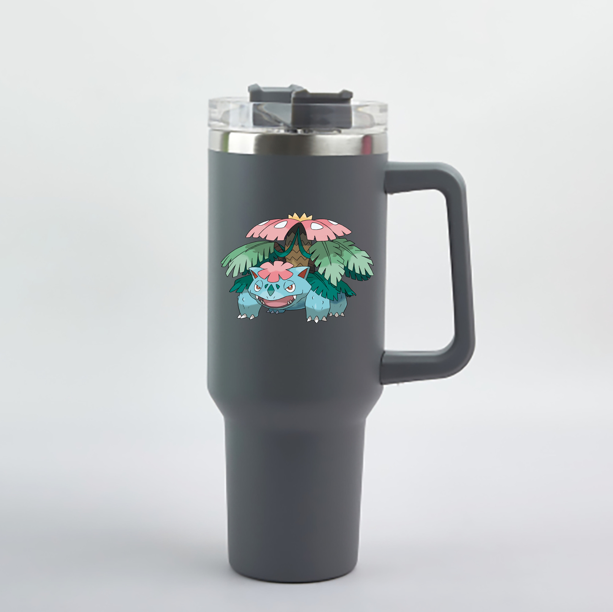（画像用） ポケットモンスター Pokémon 1200mL車用タンブラー - クリスタルステッカー（プラスチックストロー付き）