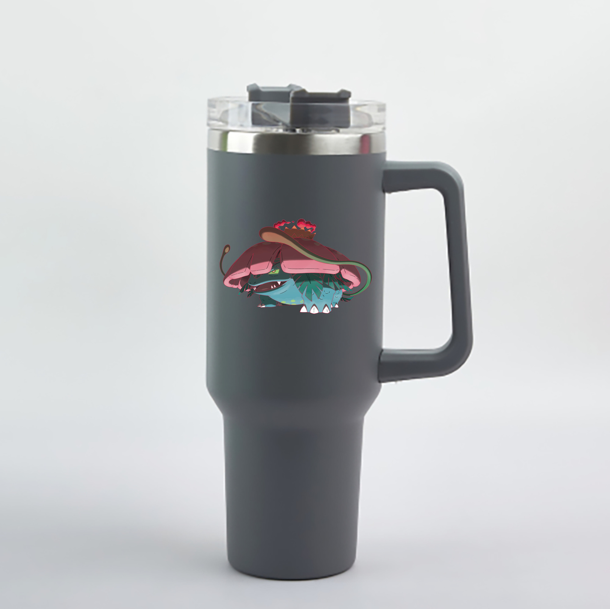 （画像用） ポケットモンスター Pokémon 1200mL車用タンブラー - クリスタルステッカー（プラスチックストロー付き）