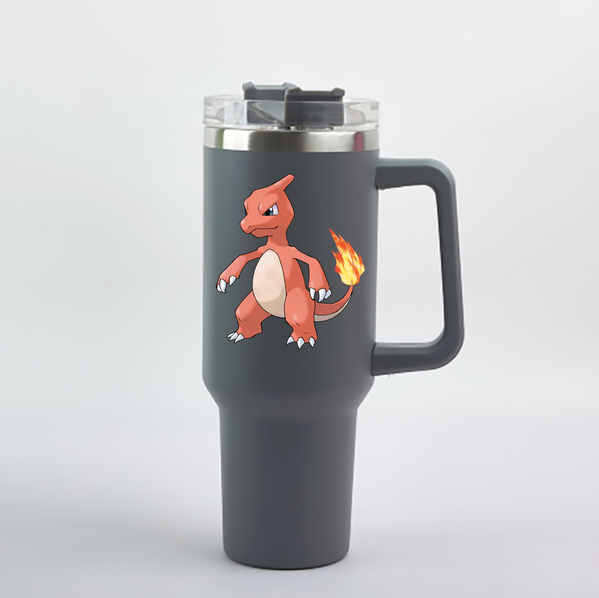 （画像用） ポケットモンスター Pokémon 1200mL車用タンブラー - クリスタルステッカー（プラスチックストロー付き）