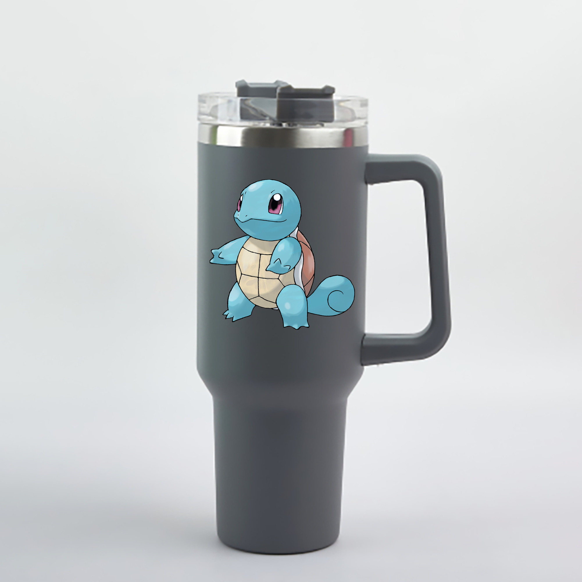 （画像用） ポケットモンスター Pokémon 1200mL車用タンブラー - クリスタルステッカー（プラスチックストロー付き）