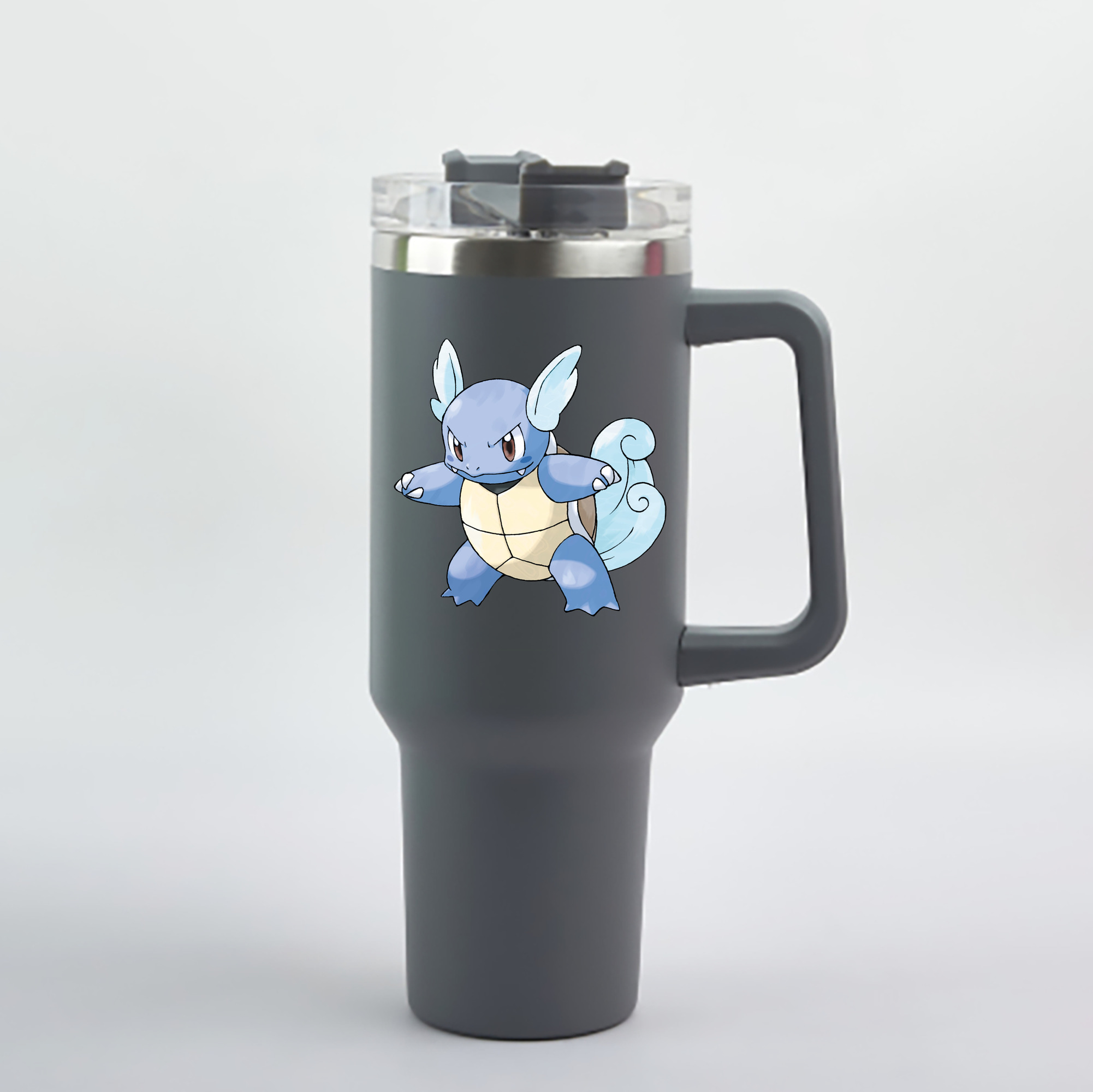 （画像用） ポケットモンスター Pokémon 1200mL車用タンブラー - クリスタルステッカー（プラスチックストロー付き）