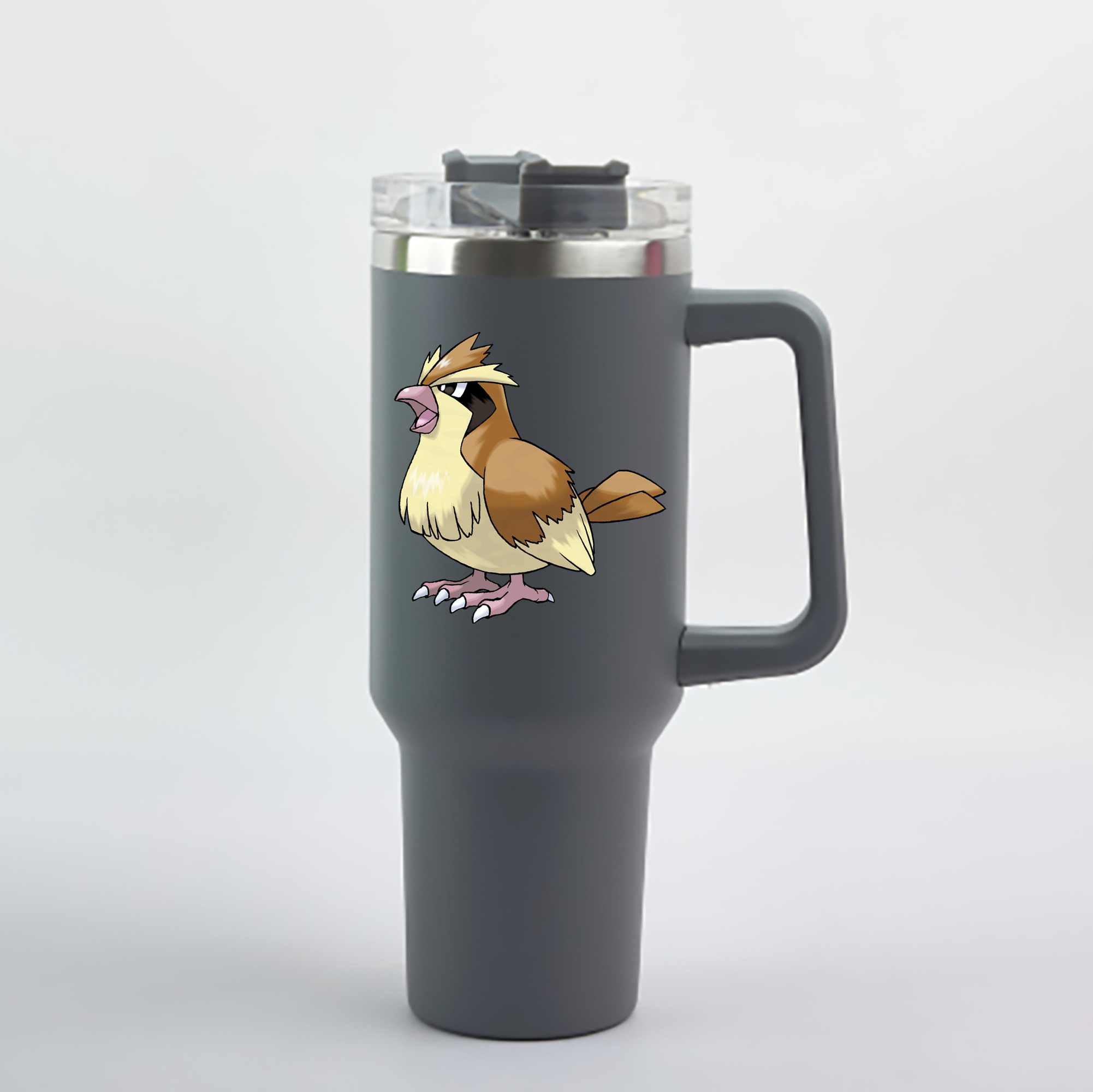 （画像用） ポケットモンスター Pokémon 1200mL車用タンブラー - クリスタルステッカー（プラスチックストロー付き）