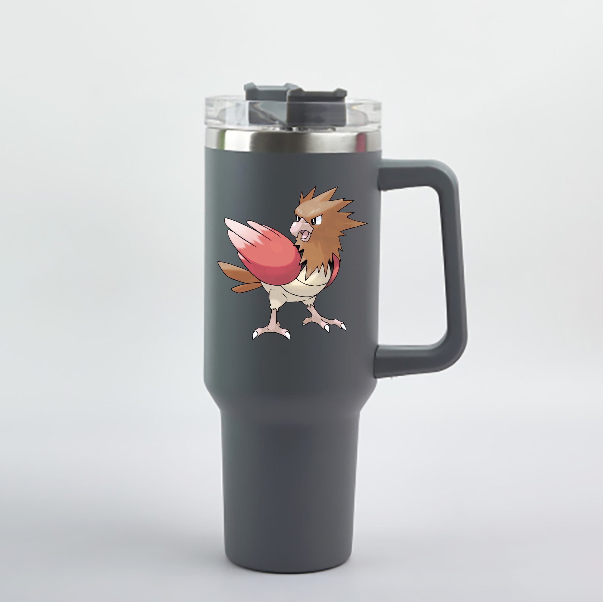 （画像用） ポケットモンスター Pokémon 1200mL車用タンブラー - クリスタルステッカー（プラスチックストロー付き）